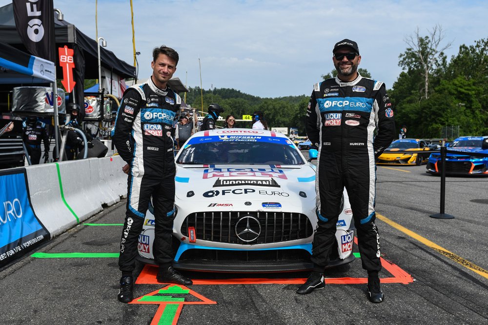  Nate Vincent and Michael Hurczyn, drivers of the #11 FCP Euro AMG GT4 