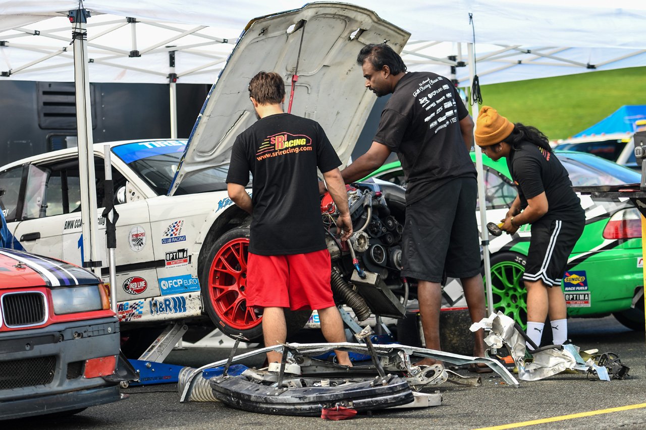  The comradery of  grassroots racing on full display during the BMW CCA Club Racing weekend in September.  