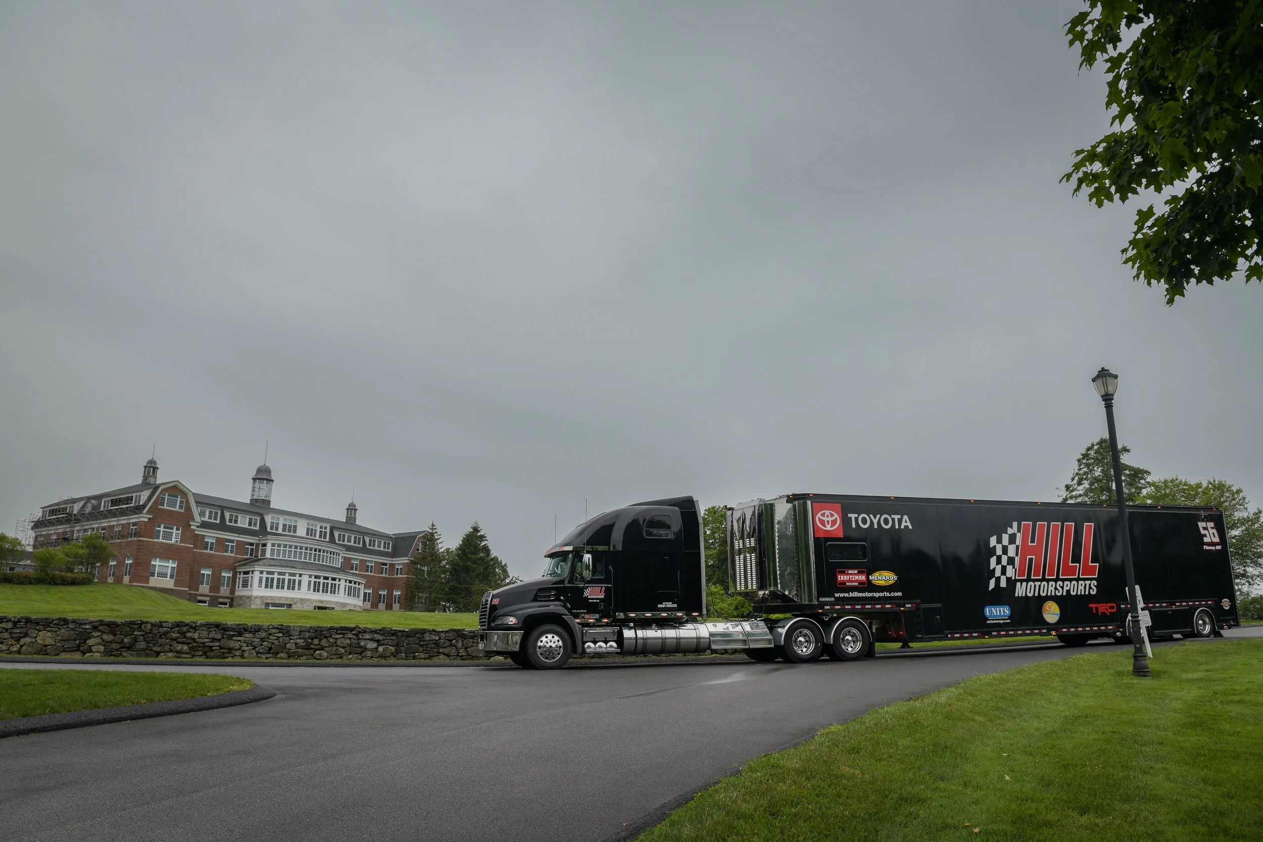 The Thursday before the race weekend began with the Hauler Parade through Salisbury. They staged at the Salisbury School before parading their way to Lime Rock Park.  