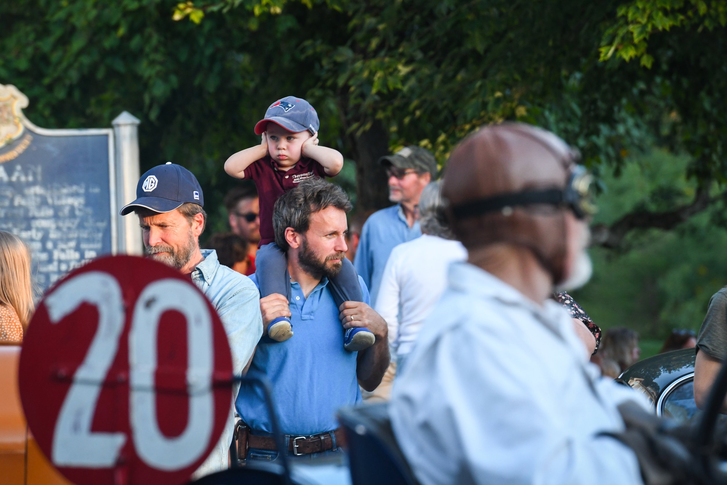  The Ragtime Racers were a little too loud for this little guy.  