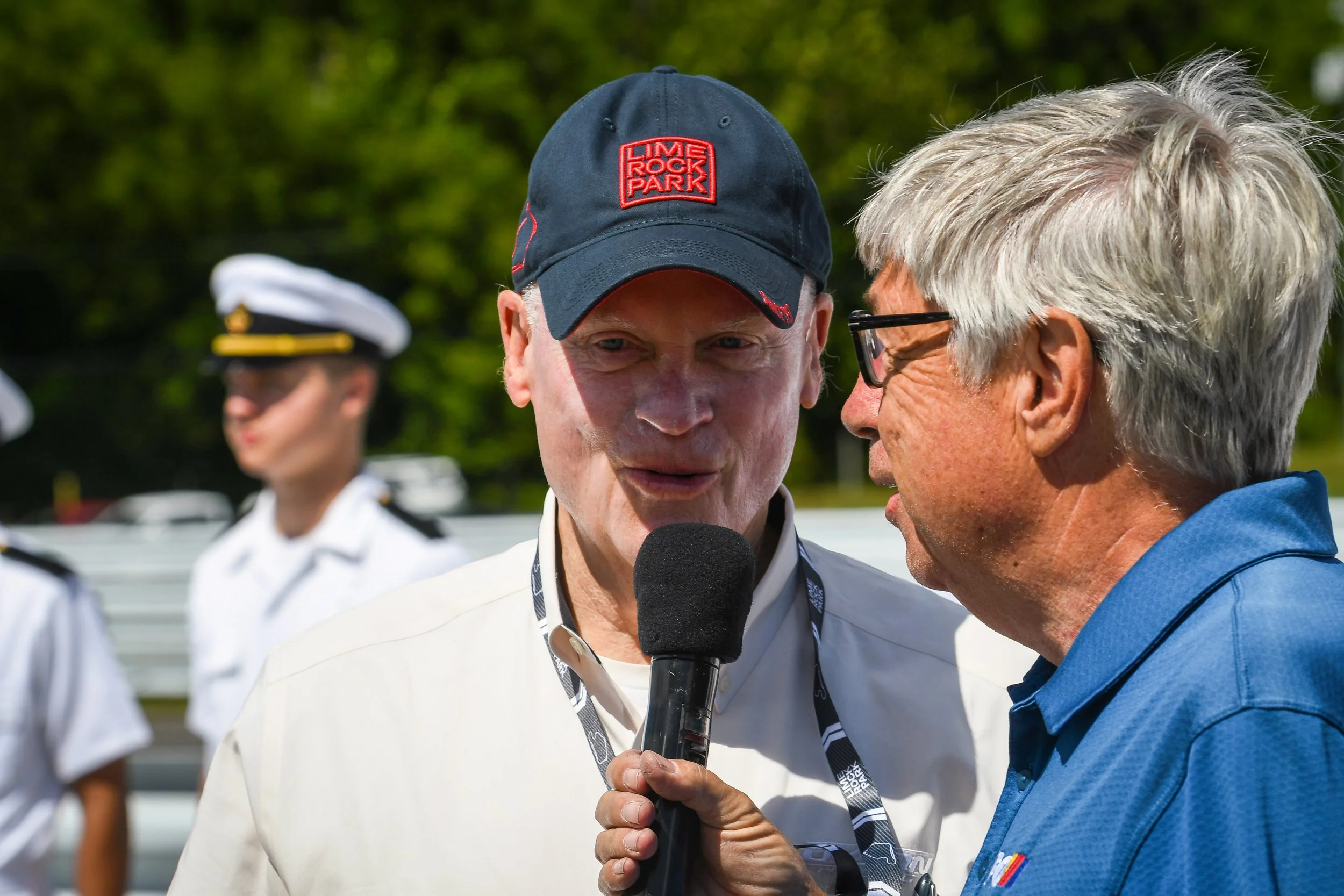  Grand Marshall Rob Dyson during pre-race festivities.  