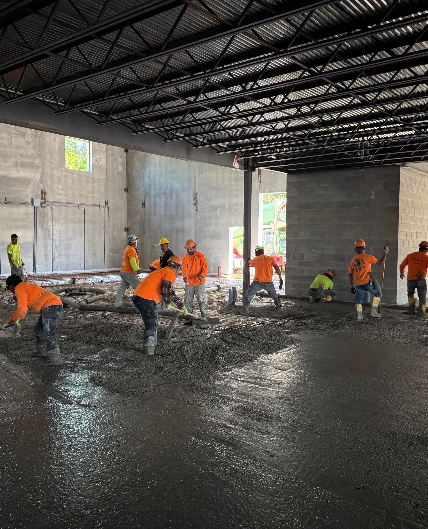 This is what teamwork looks like.⁠
Coordinated, focused, and moving in sync to get the job done right. 🟧⚠️⁠
⁠
#rykor #construction #concrete