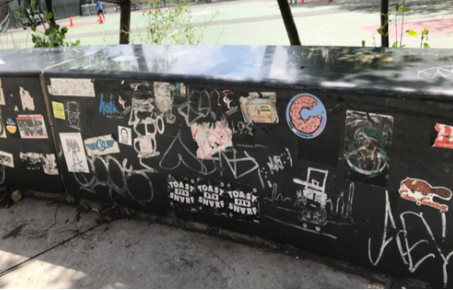 Golconda Park is adorned with a variety of beautiful stickers, bringing color & culture to the park