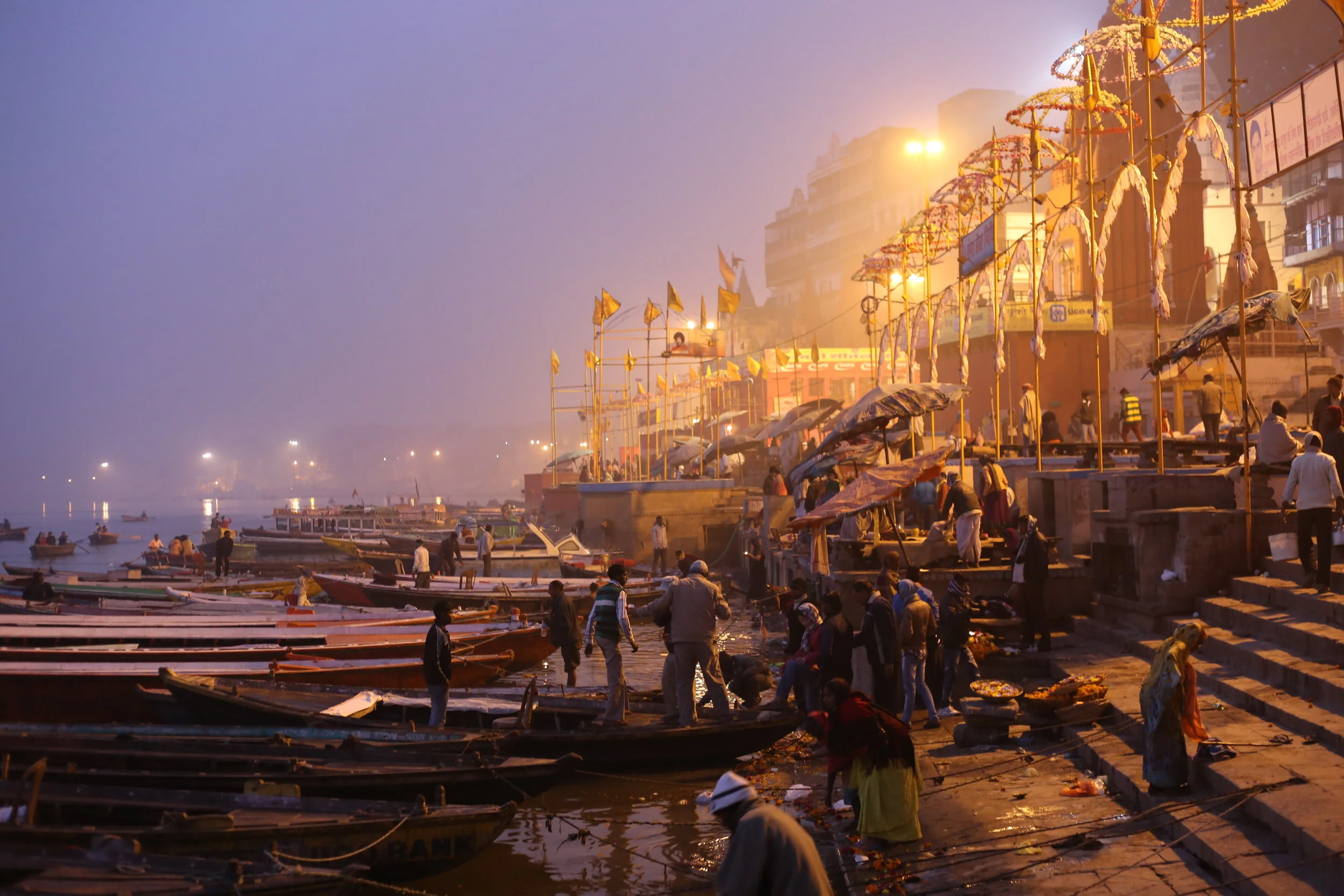 Early morning in Varanasi, India