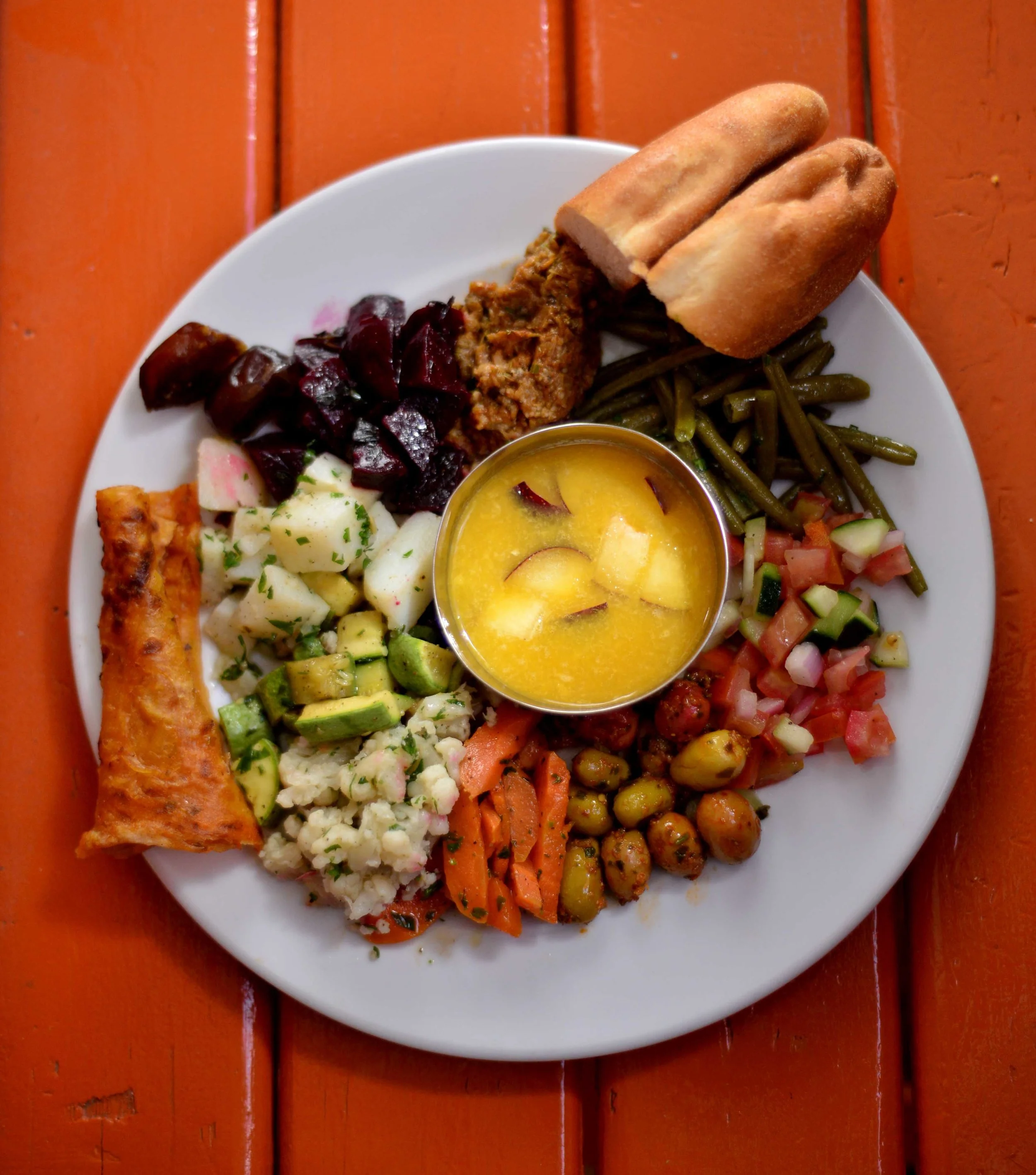 Kech platter at Cafe Clock Marrakech.JPG