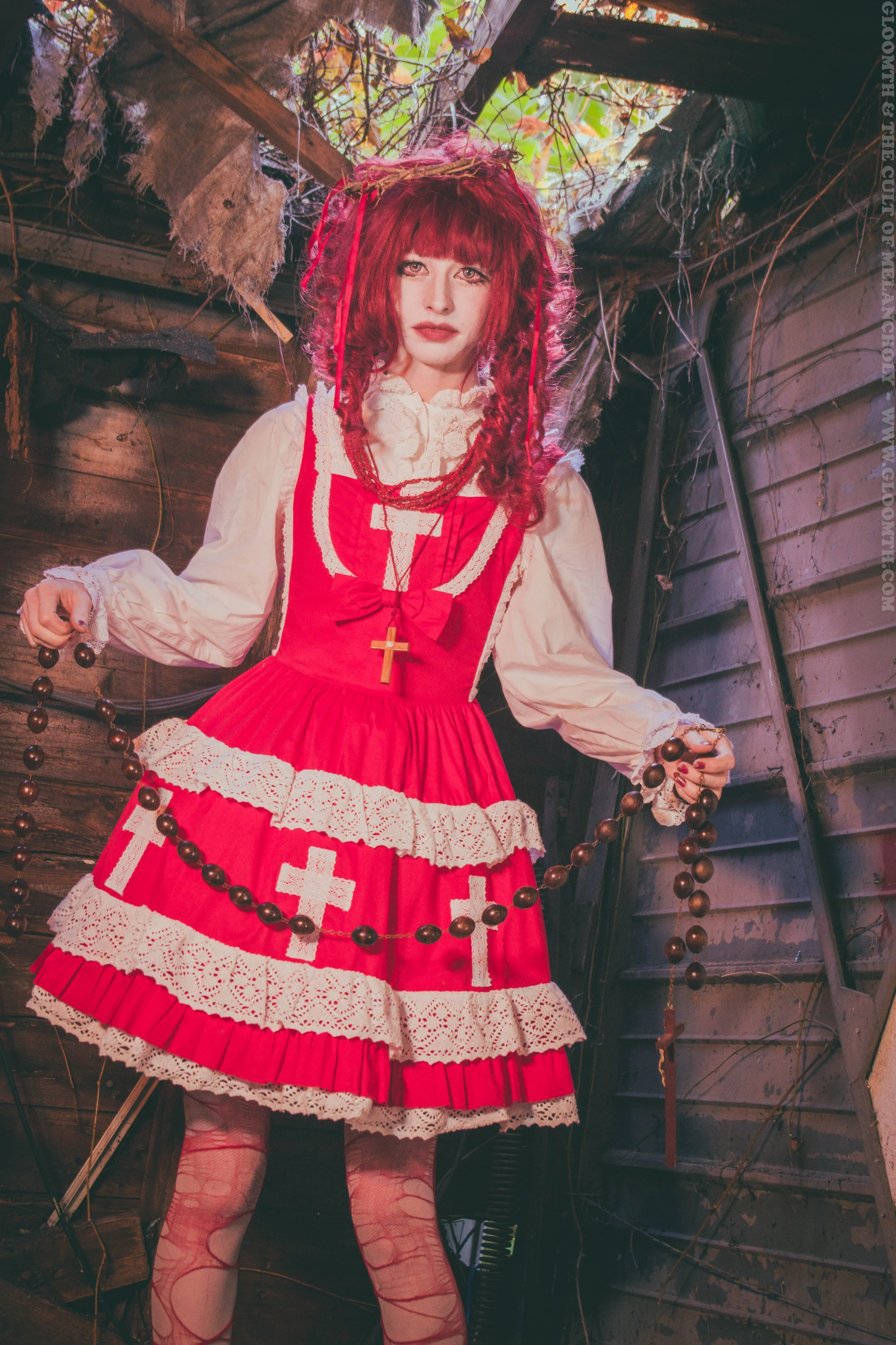 Aka Kanashimi Red Lolita Dress — Gloomth