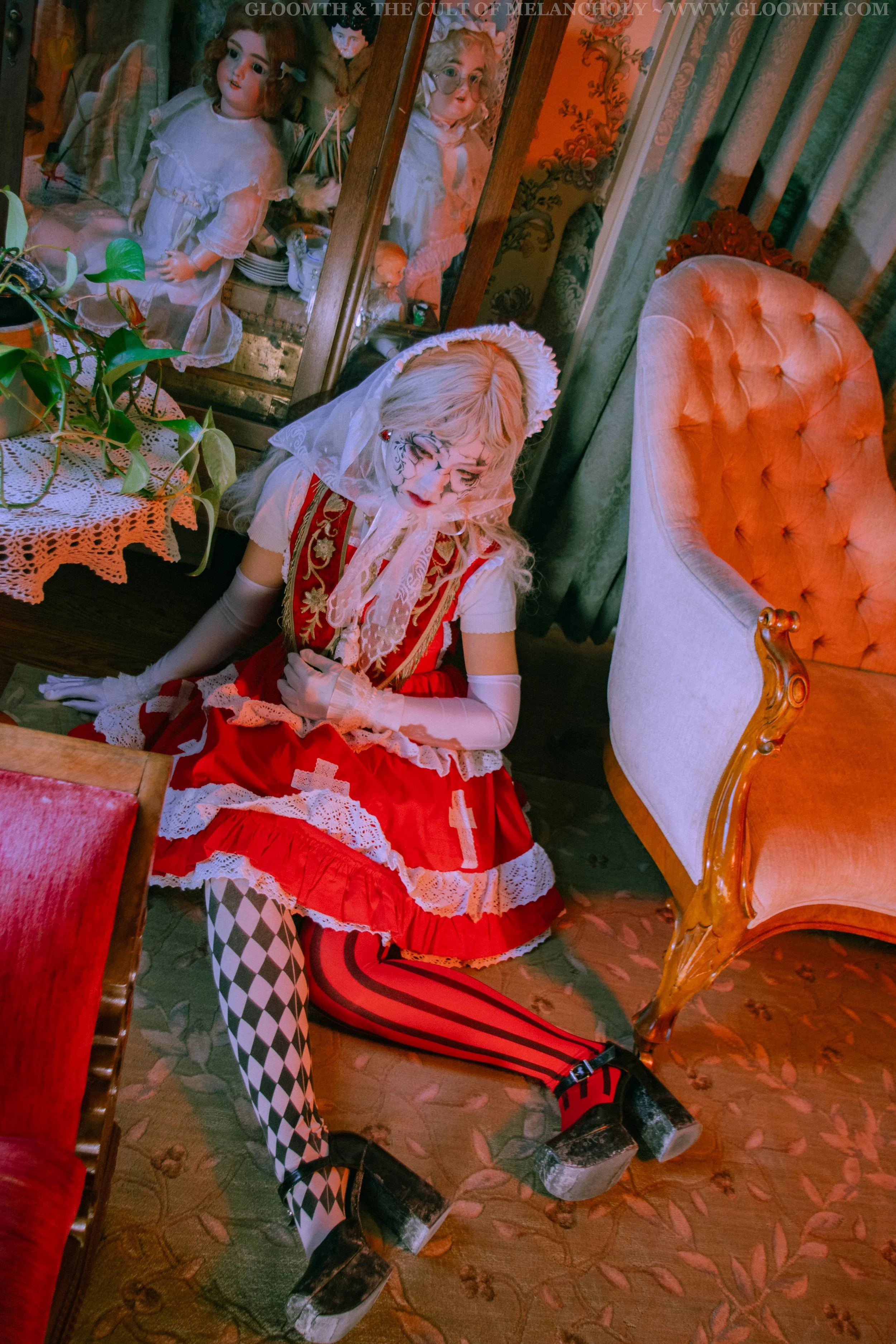 Aka Kanashimi Red Lolita Dress — Gloomth