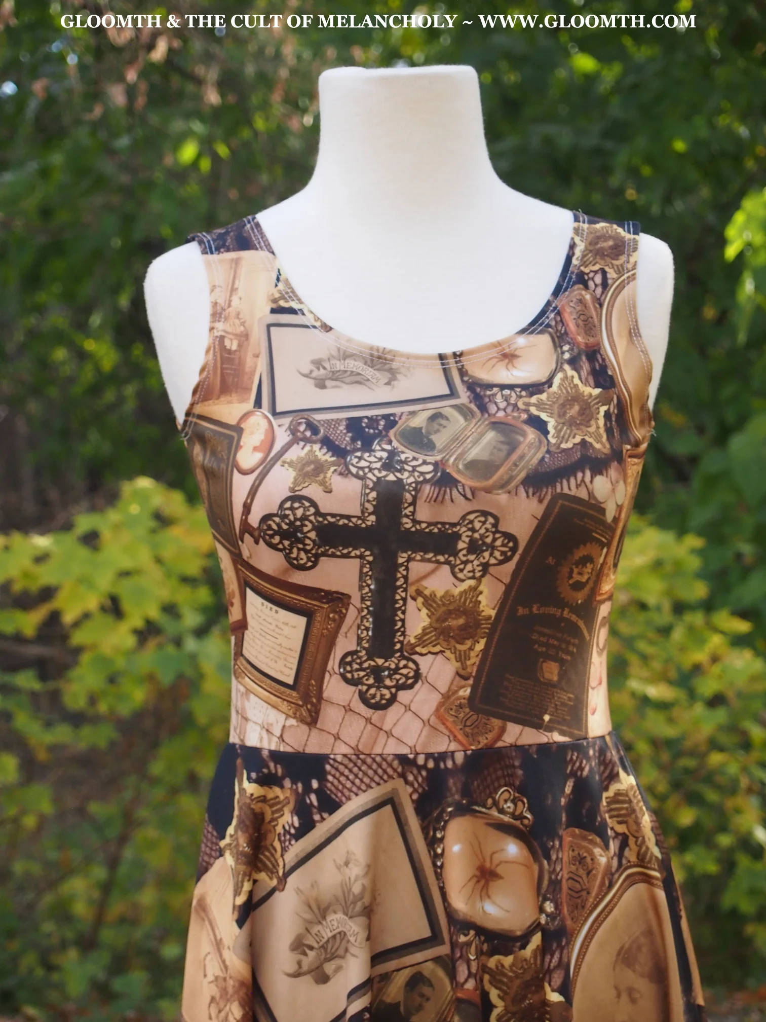 victorian mourning ephemera print gothic dress