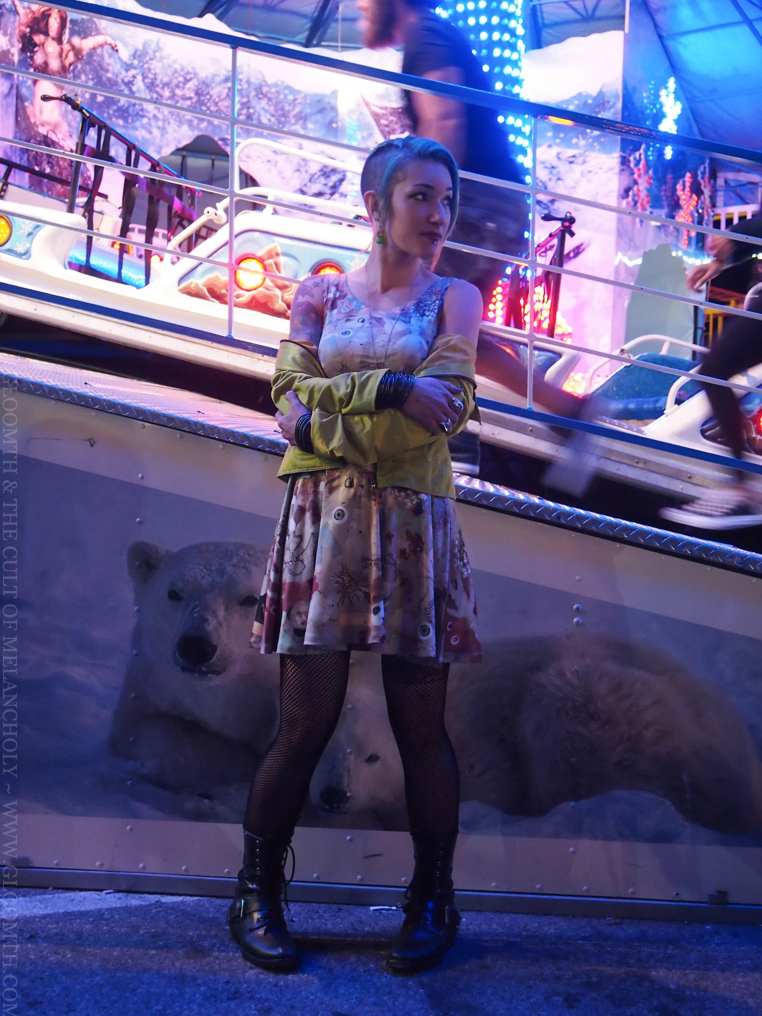 vintage-toys-print-skater-dress