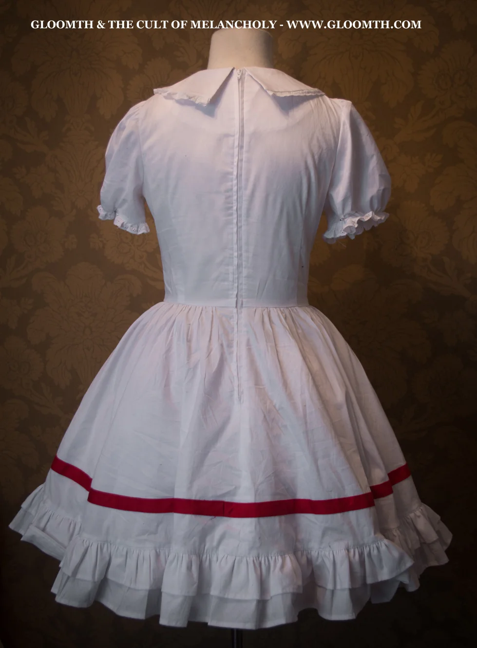 red and white medical nurse themed dolly outfit plus size gloomth
