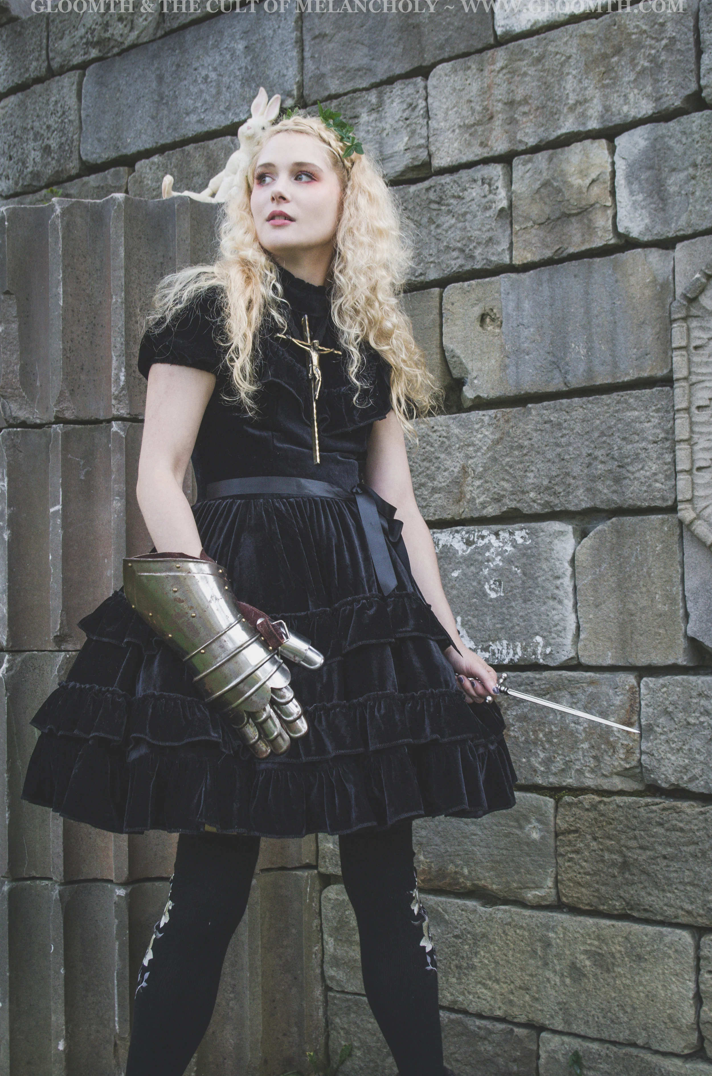 joan of arc outfit black velvet gothic dress