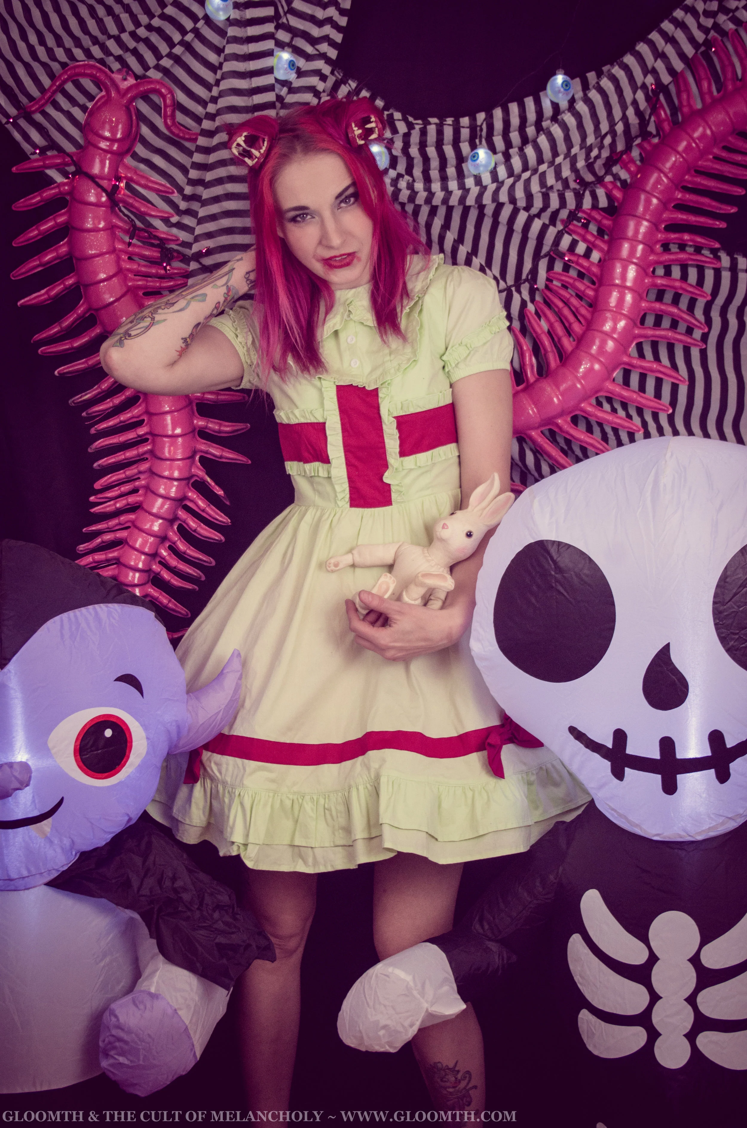 pink centipedes