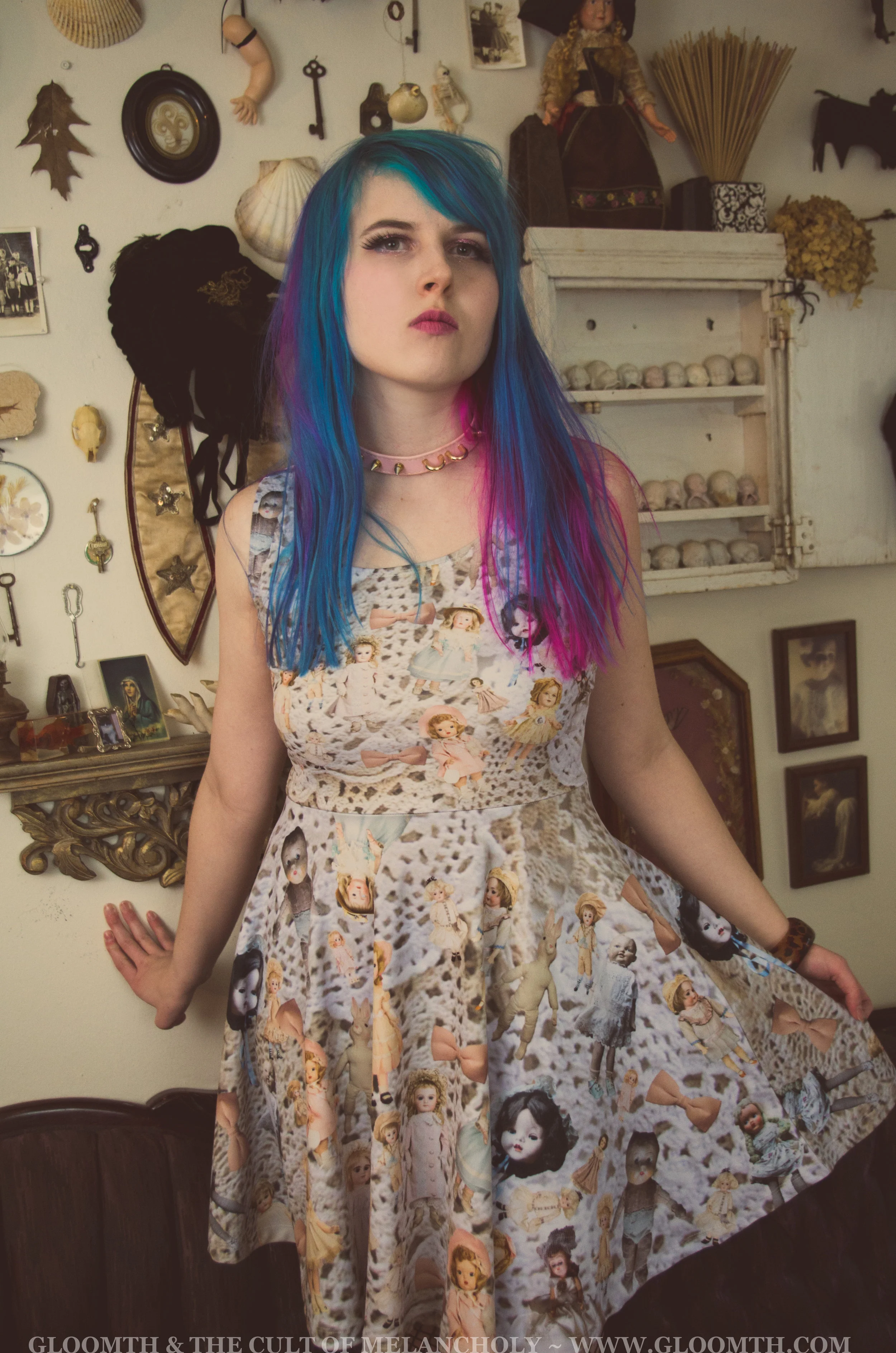 antique-doll-printed-dress