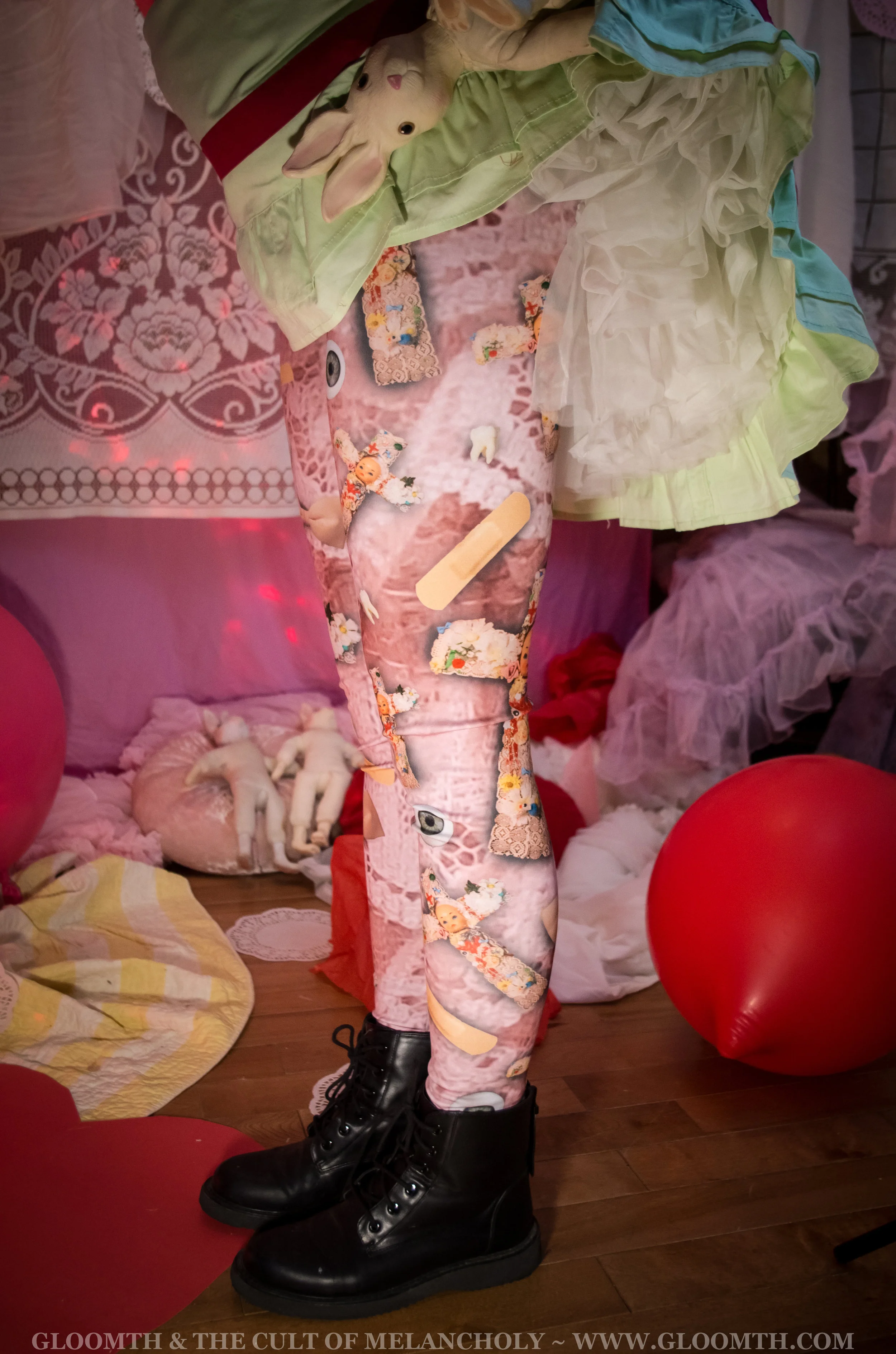 doll crucifix taeden hall leggings tights