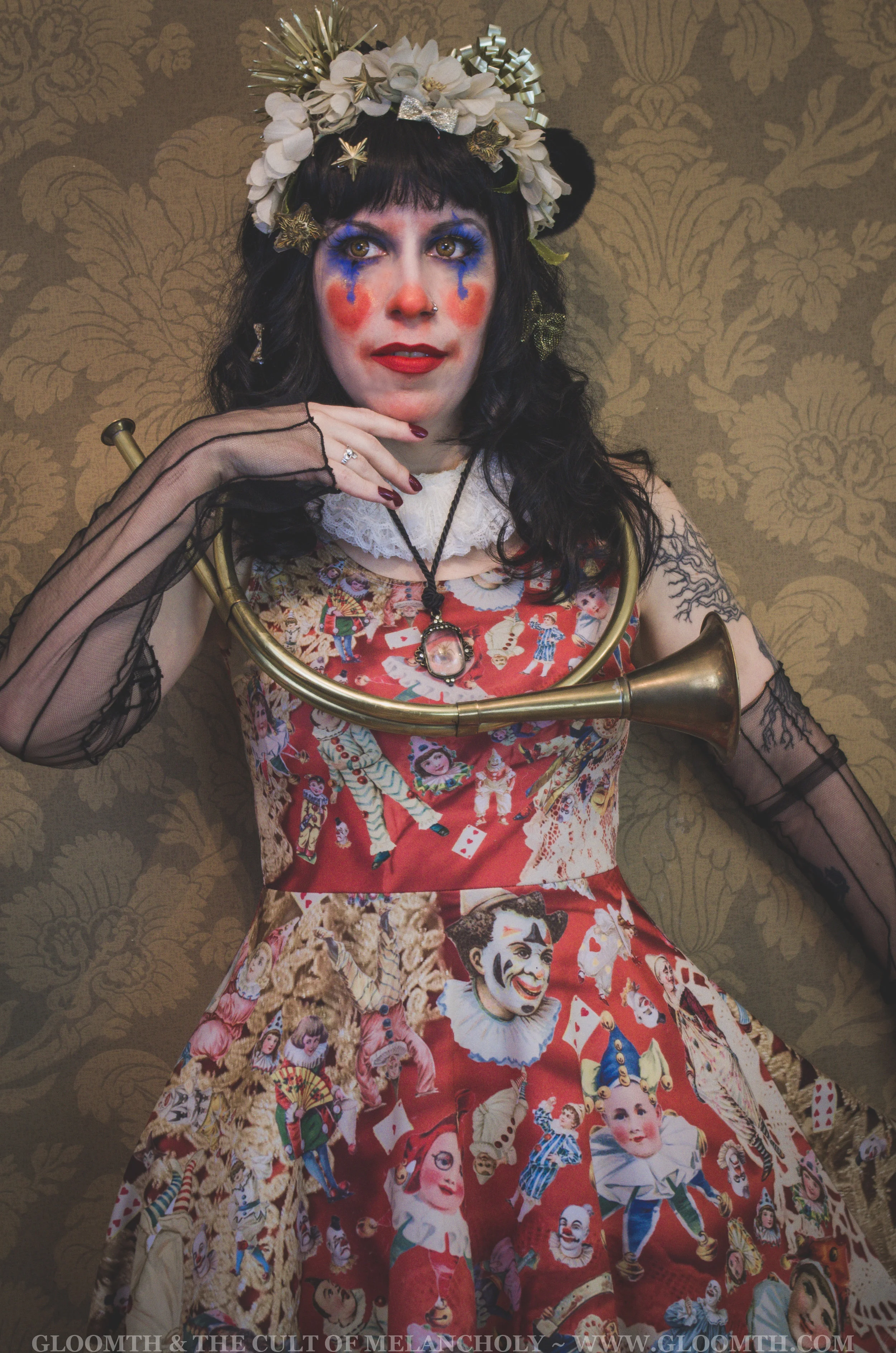 antique clown outfit