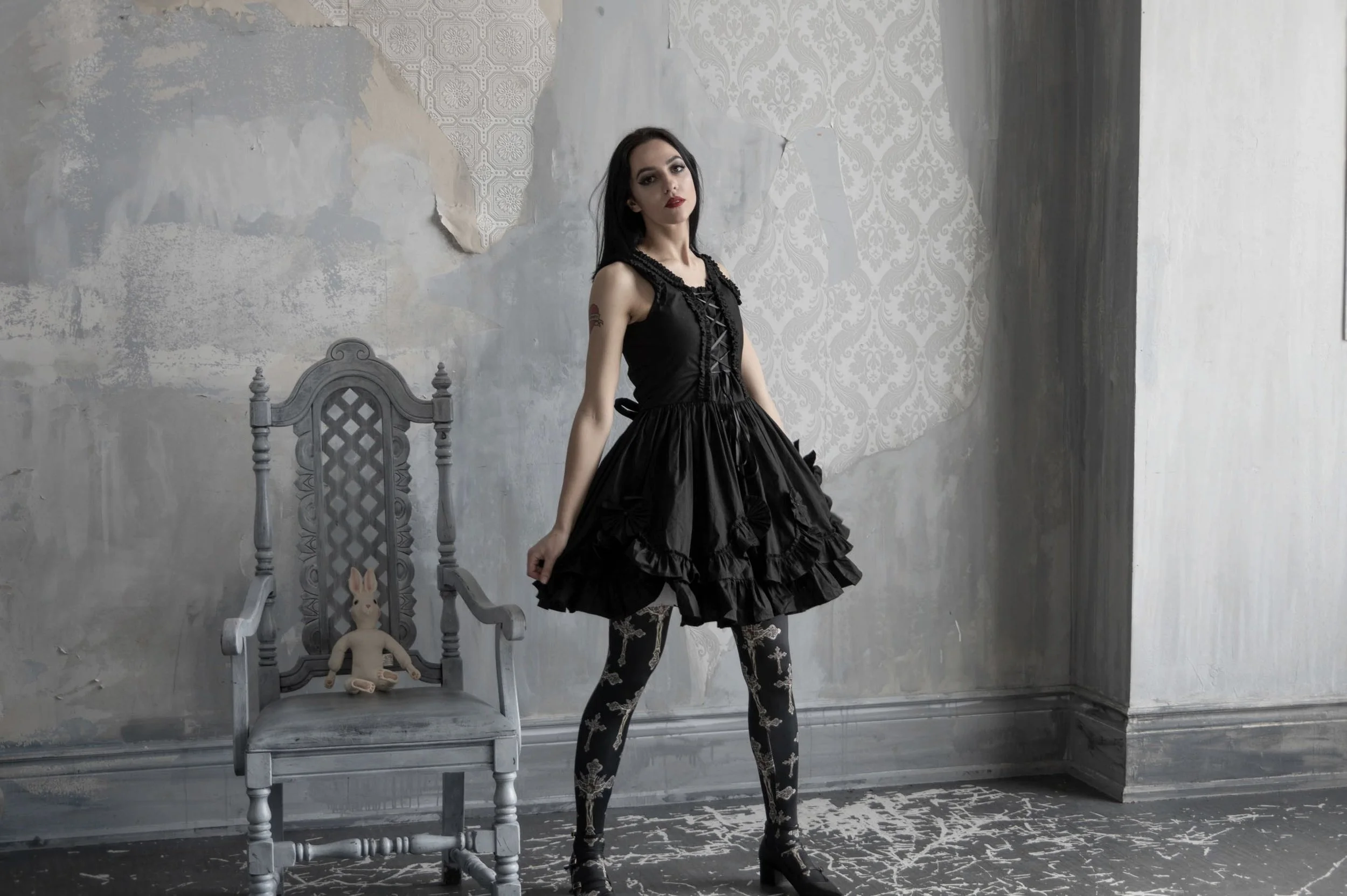 Valance Gothic Teaparty Dress — Gloomth