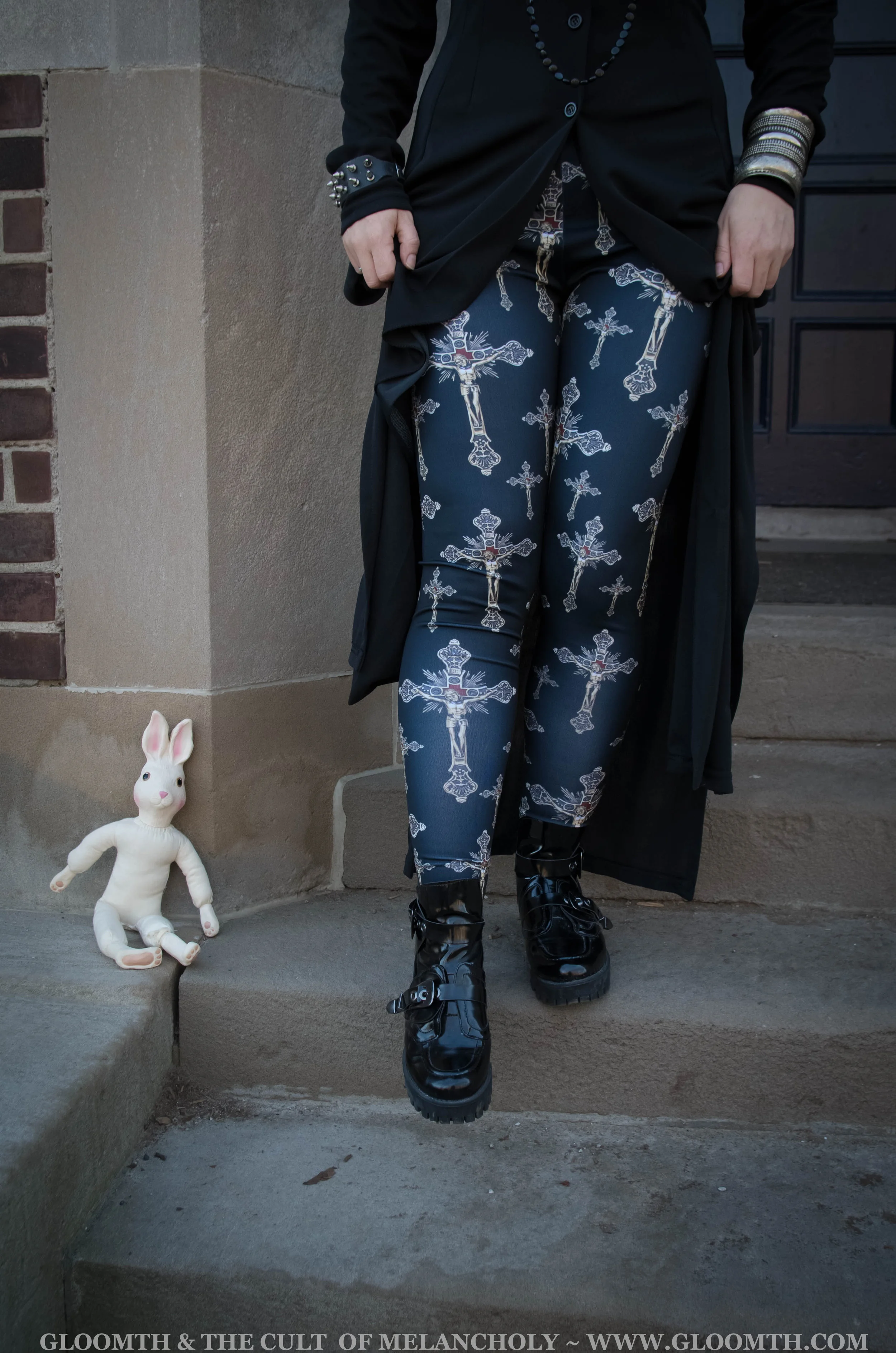 Gothic Crucifix Leggings or Tights 