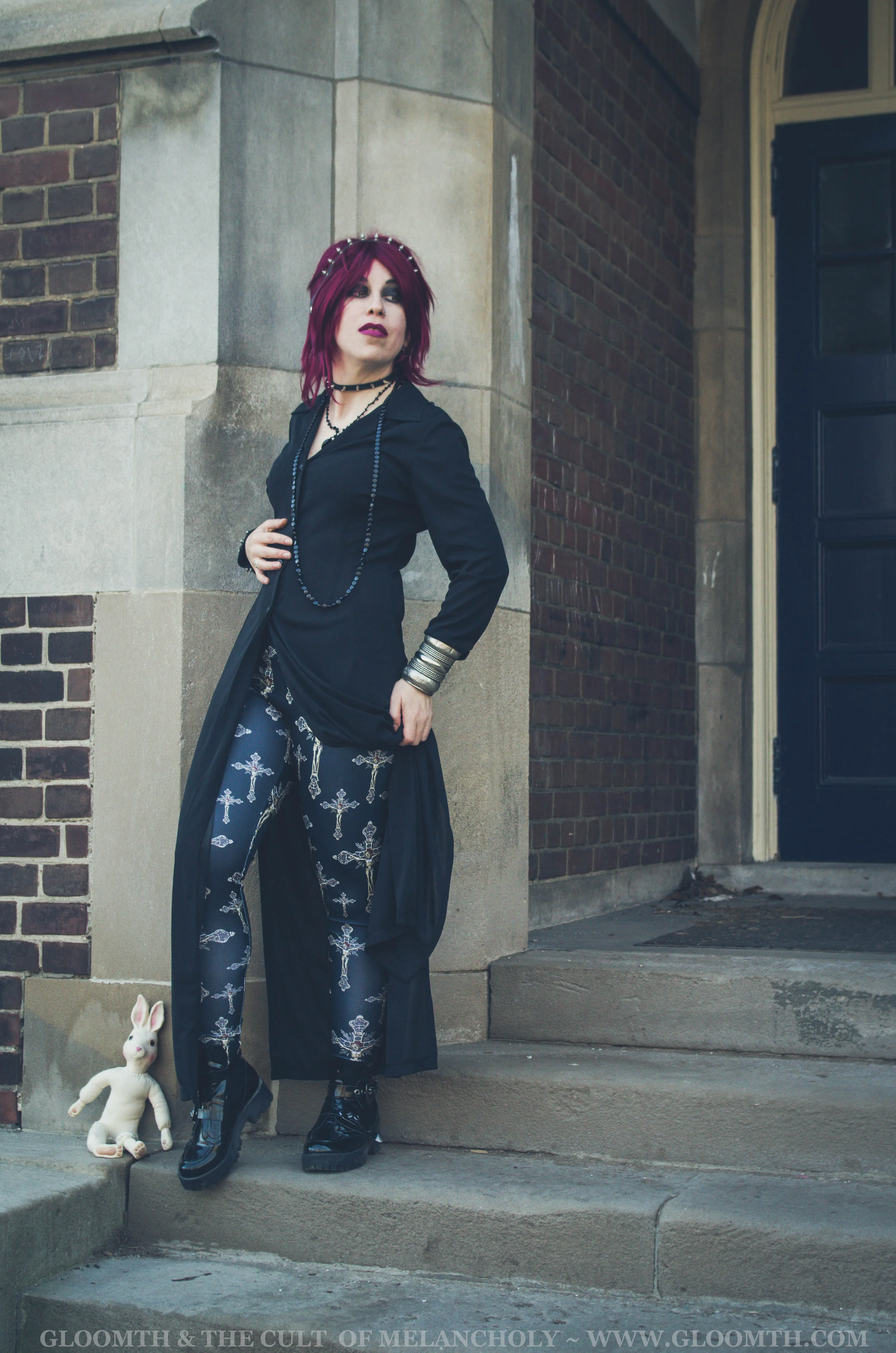 Gothic Crucifix Leggings or Tights 