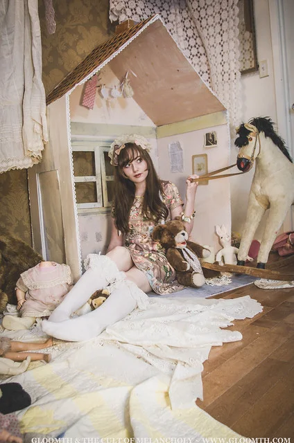 life size doll house photoshoot