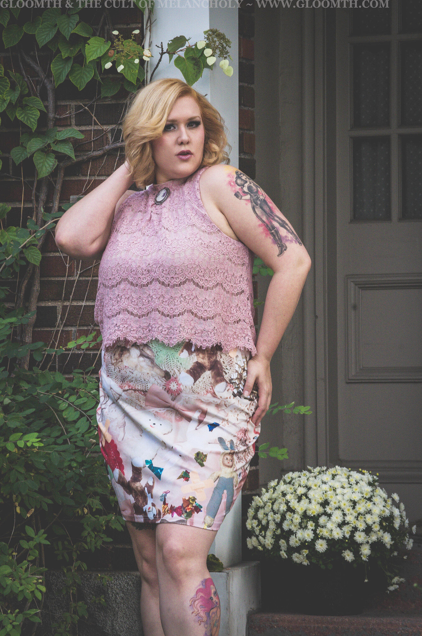 gloomth print skirt