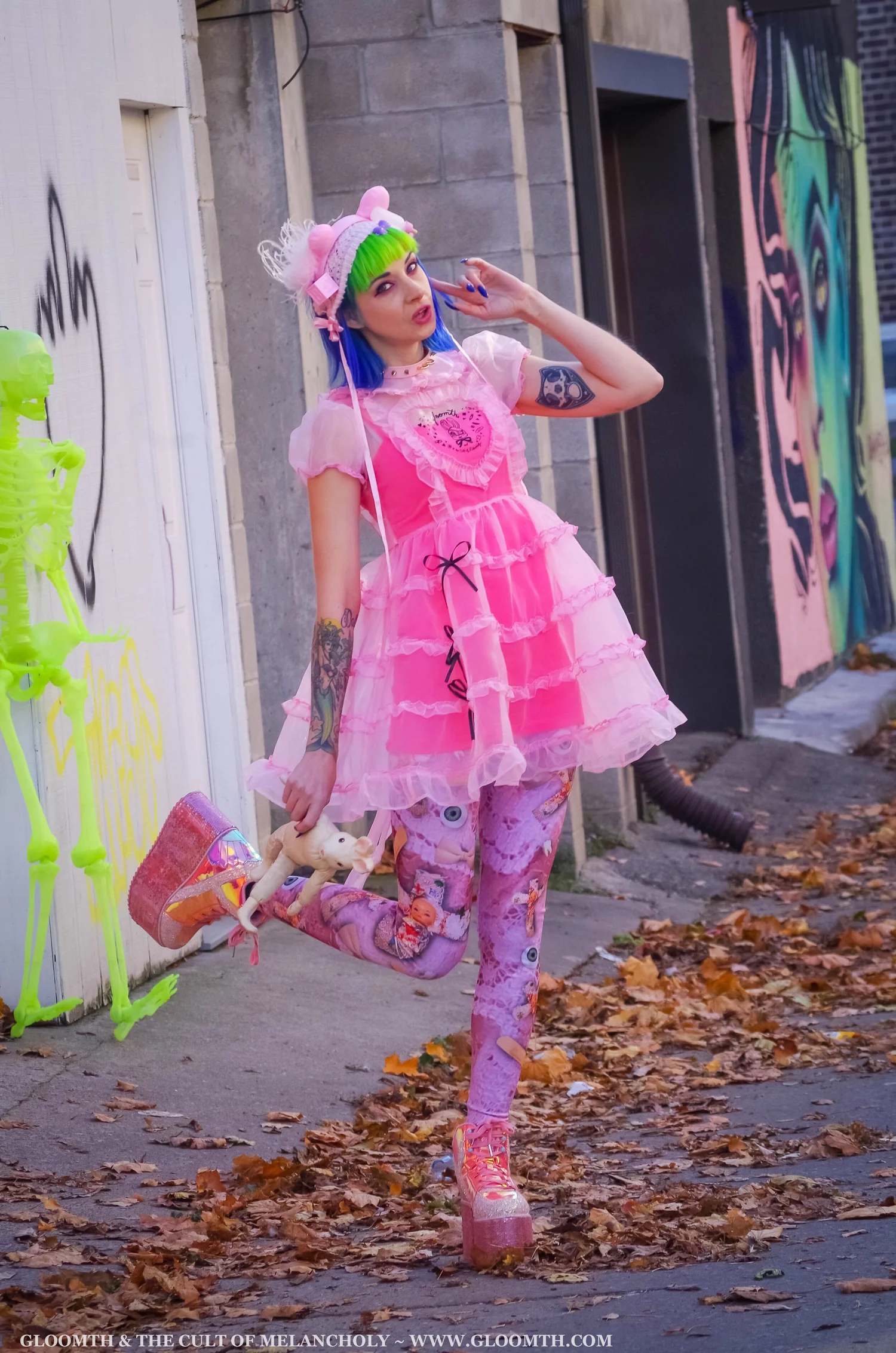 Bubblegum Sheer Pink Babydoll Dress- Limited Edition