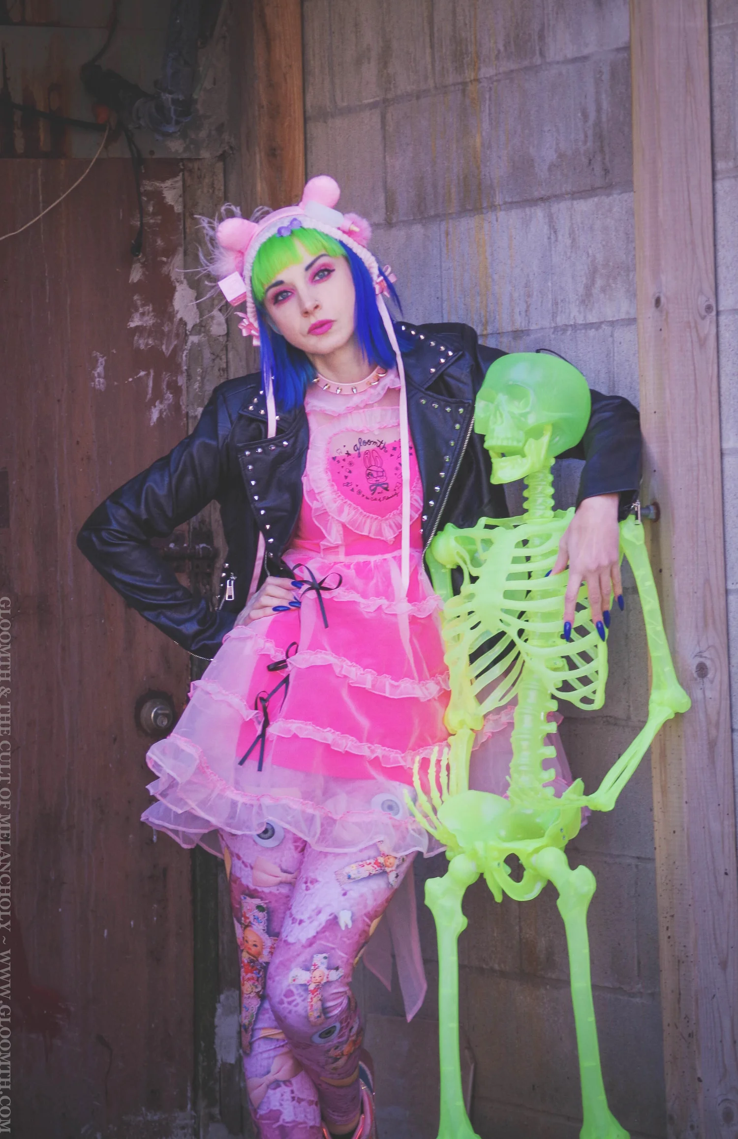 Bubblegum Pink Sheer Babydoll Dress  Gloomth