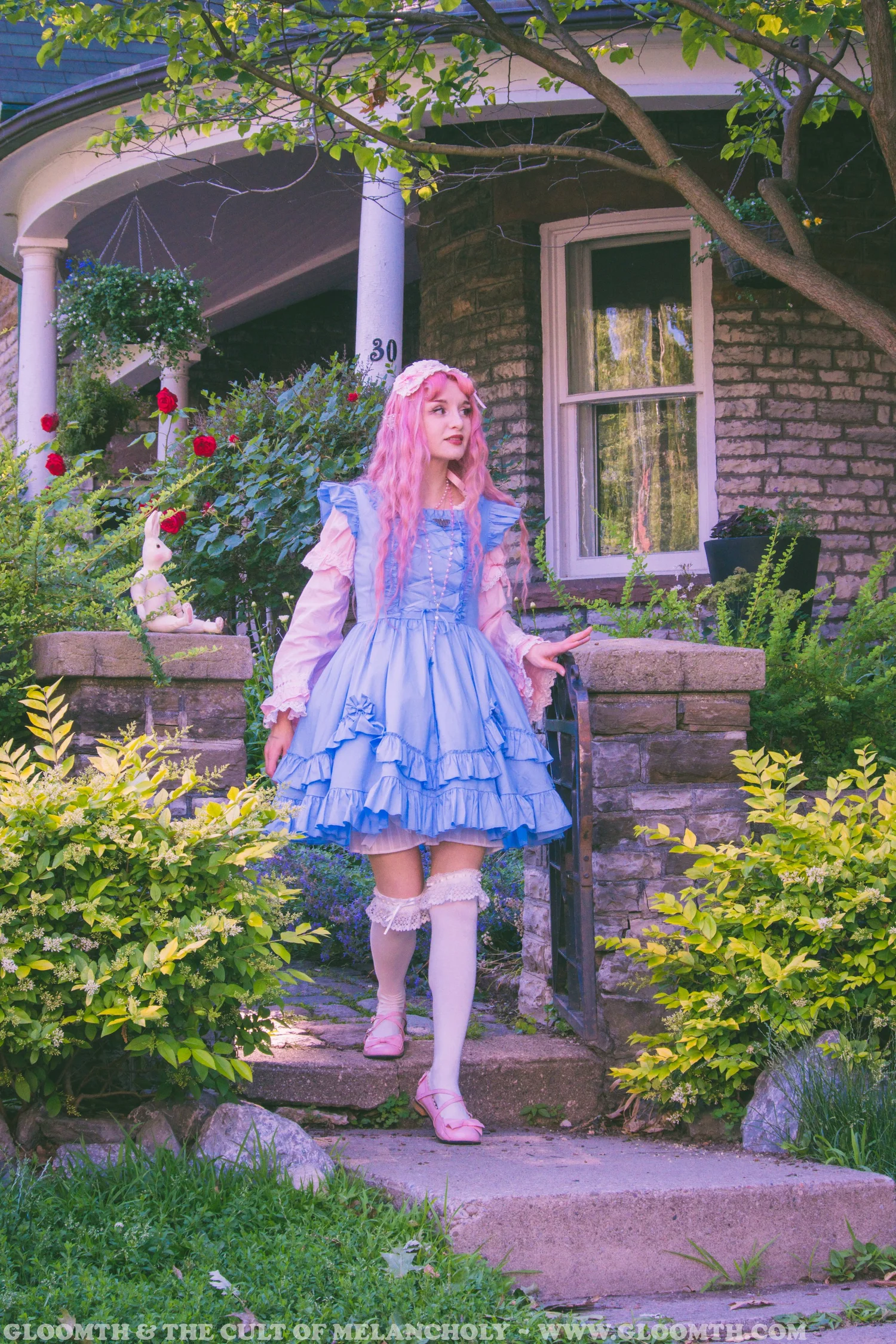 Alice's Pool of Tears Baby Blue Tea Party Dress Alice's Pool of Tears Baby Blue Tea Party Dress