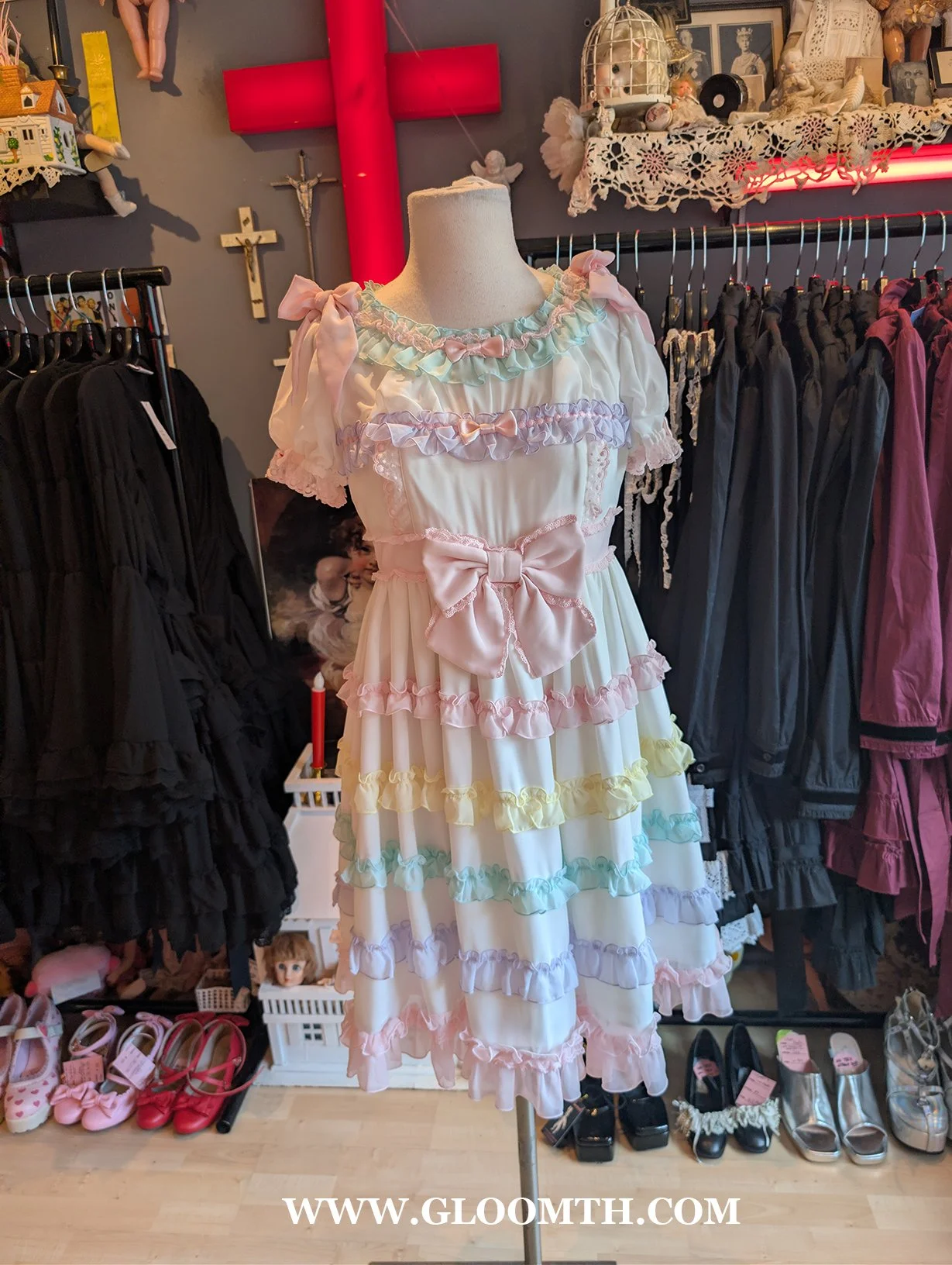 Angelic Pretty Soap Bubbles OP in White One-Size