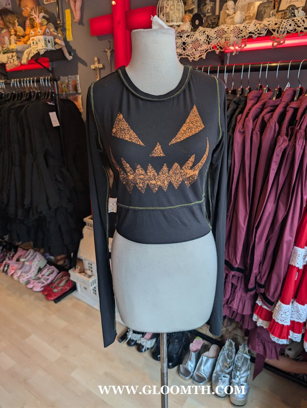 Obsequies Pumpkin Top Size S/M