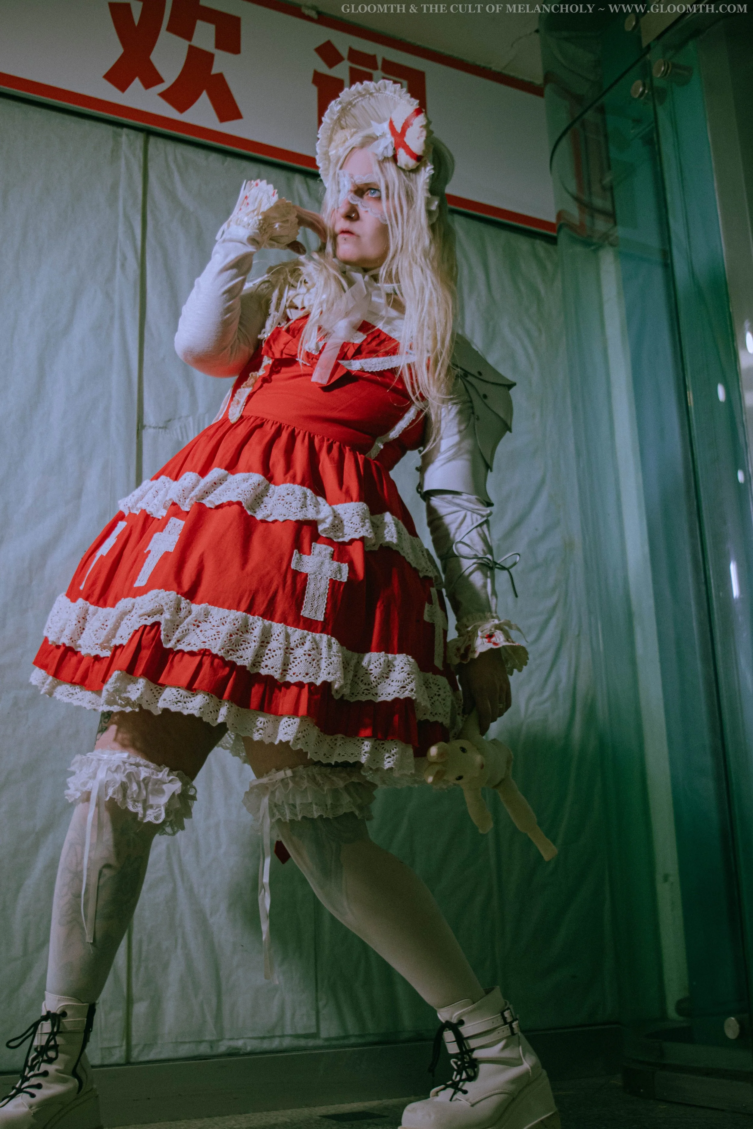 Aka Kanashimi Red Lolita Dress — Gloomth