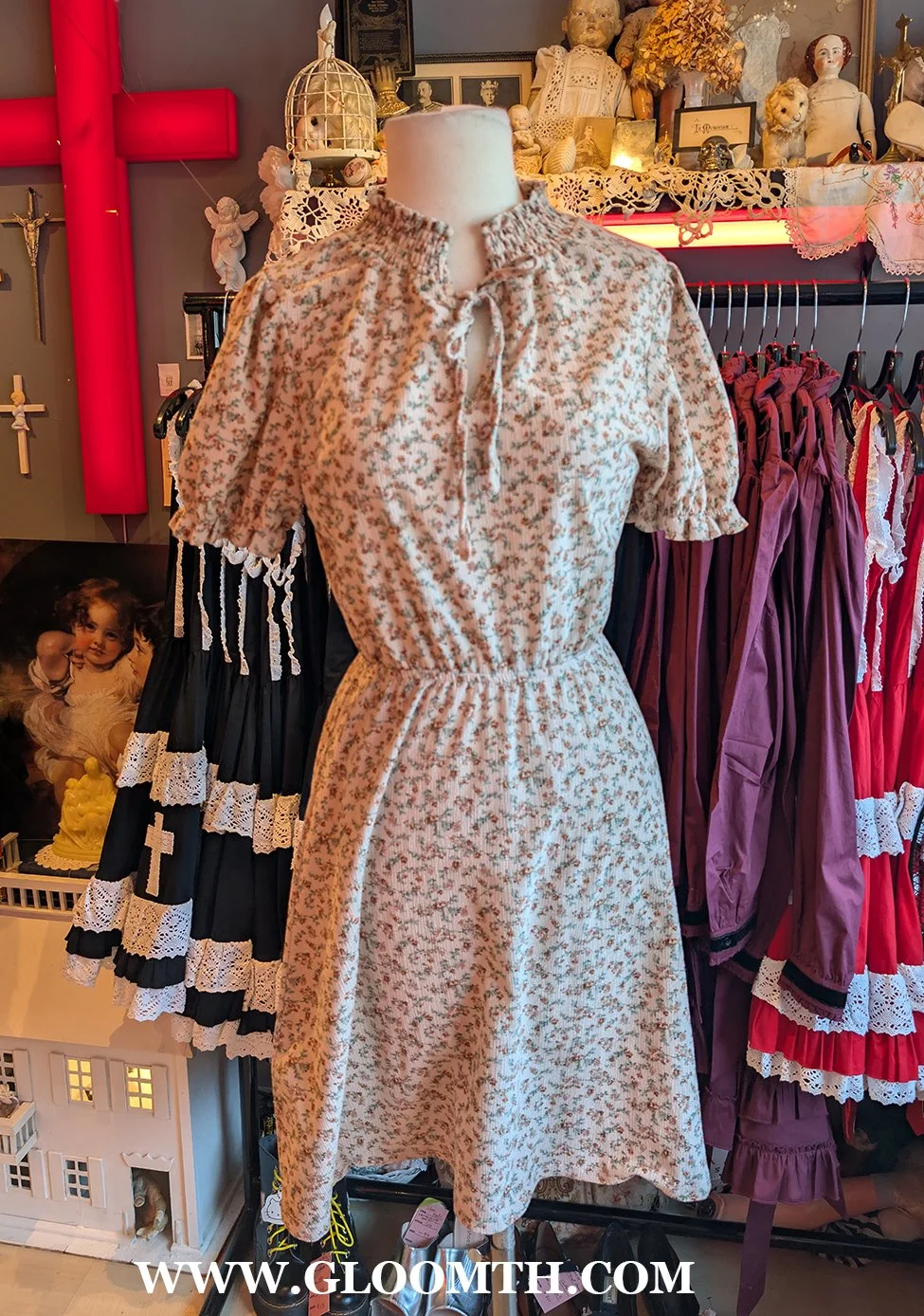 Cottagecore Floral Casual Dress Size S/M