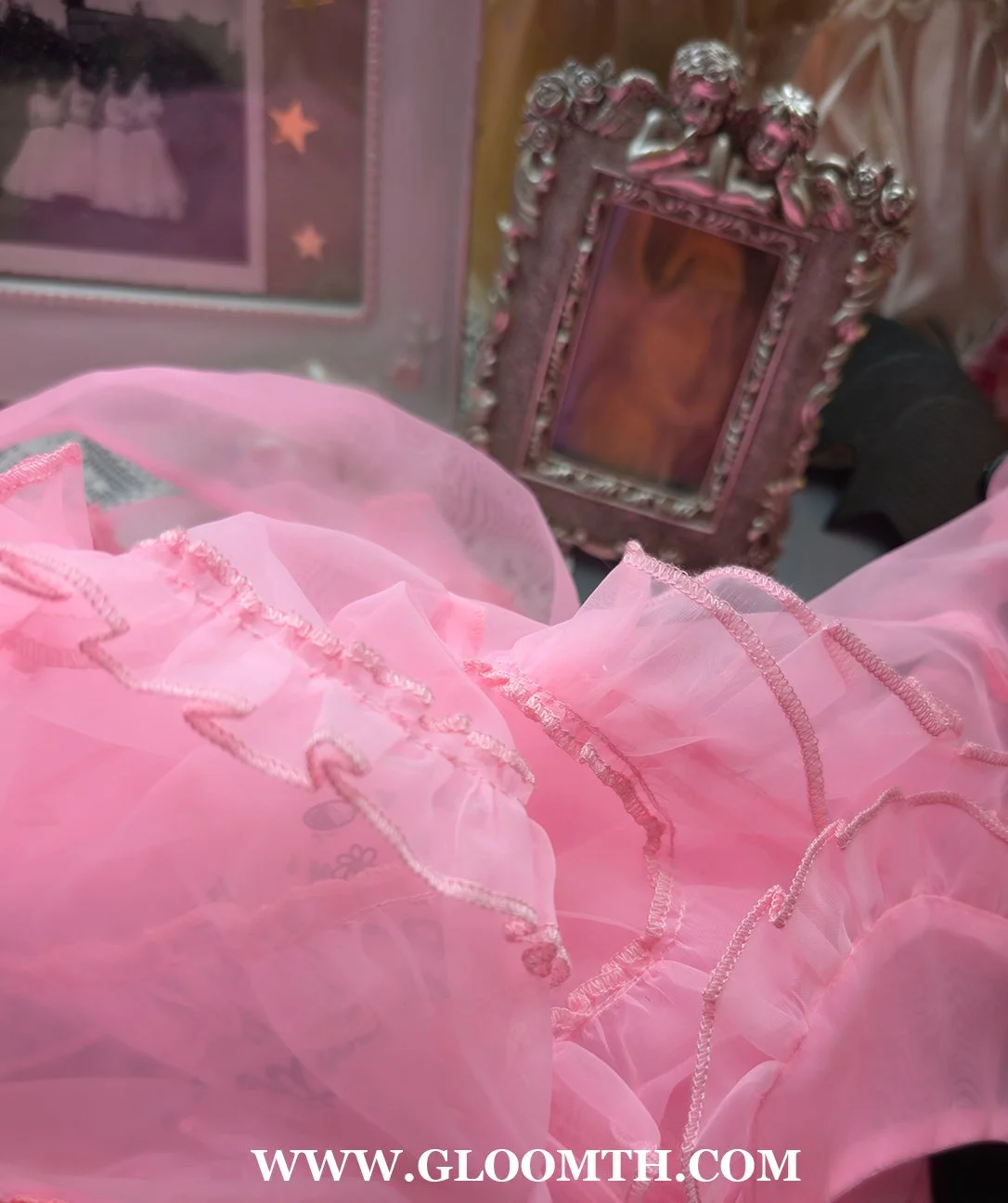Bubblegum Sheer Pink Babydoll Dress- Limited Edition