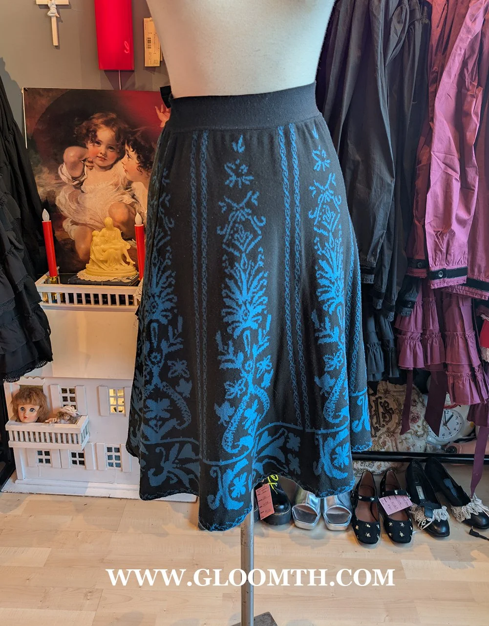 Vintage Le Chateau Knit Skirt Size XS/S