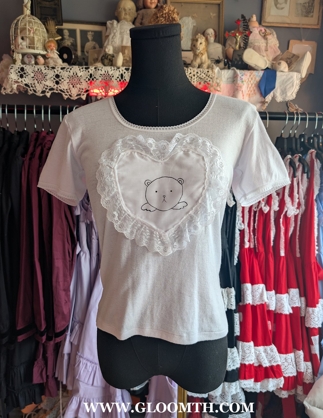 Handmade Angel Bear Tshirt Size Small