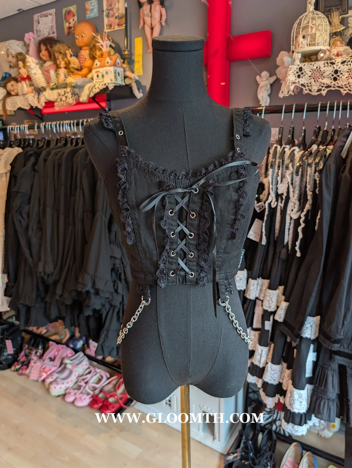 Tripp NYC Cropped Corset Top Size Small