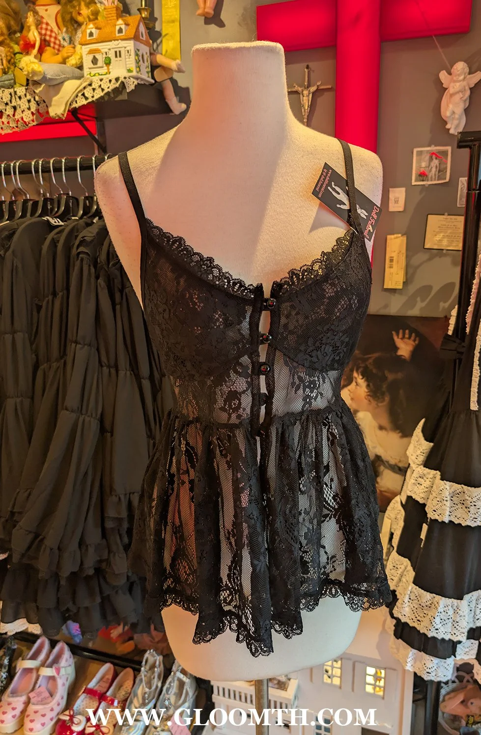 KillStar Black Lace Camisole Size Small