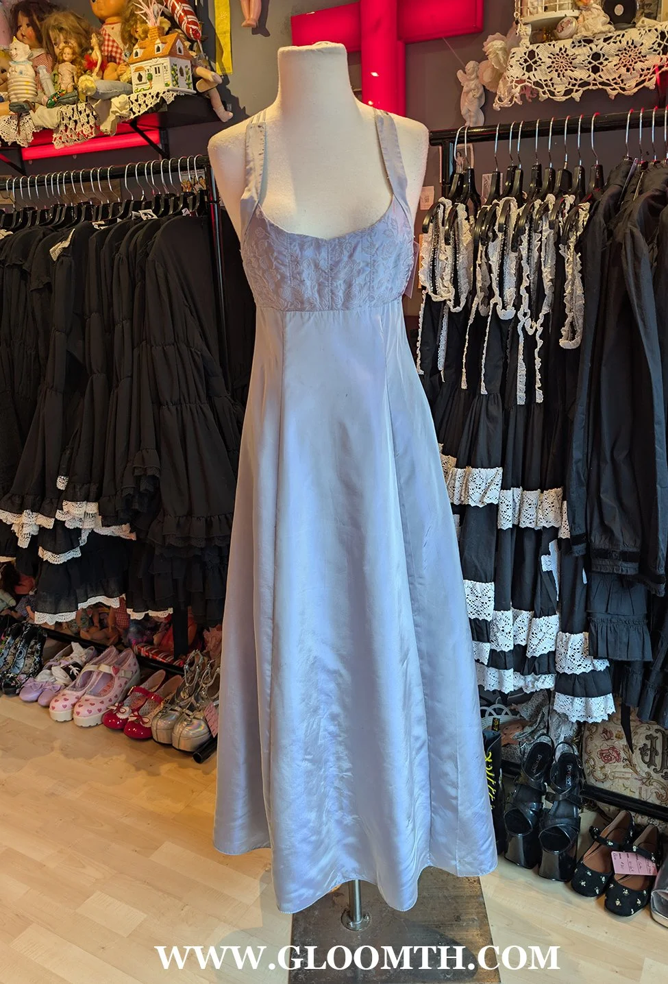 Vintage 1990s Taffeta Formal Dress Size S/M