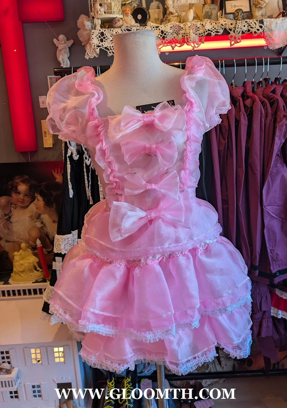 Pink Organza Dress One-Size