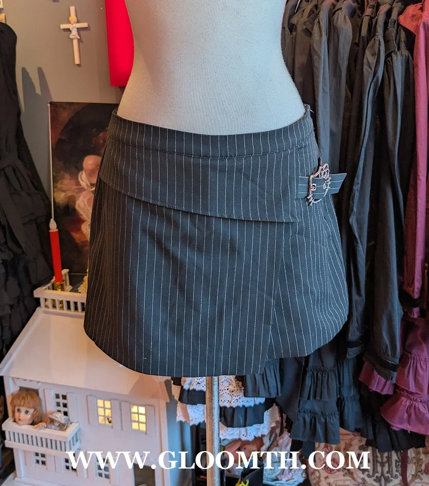 Hello Kitty Pinstripe Skort with Rhinestones Size Large
