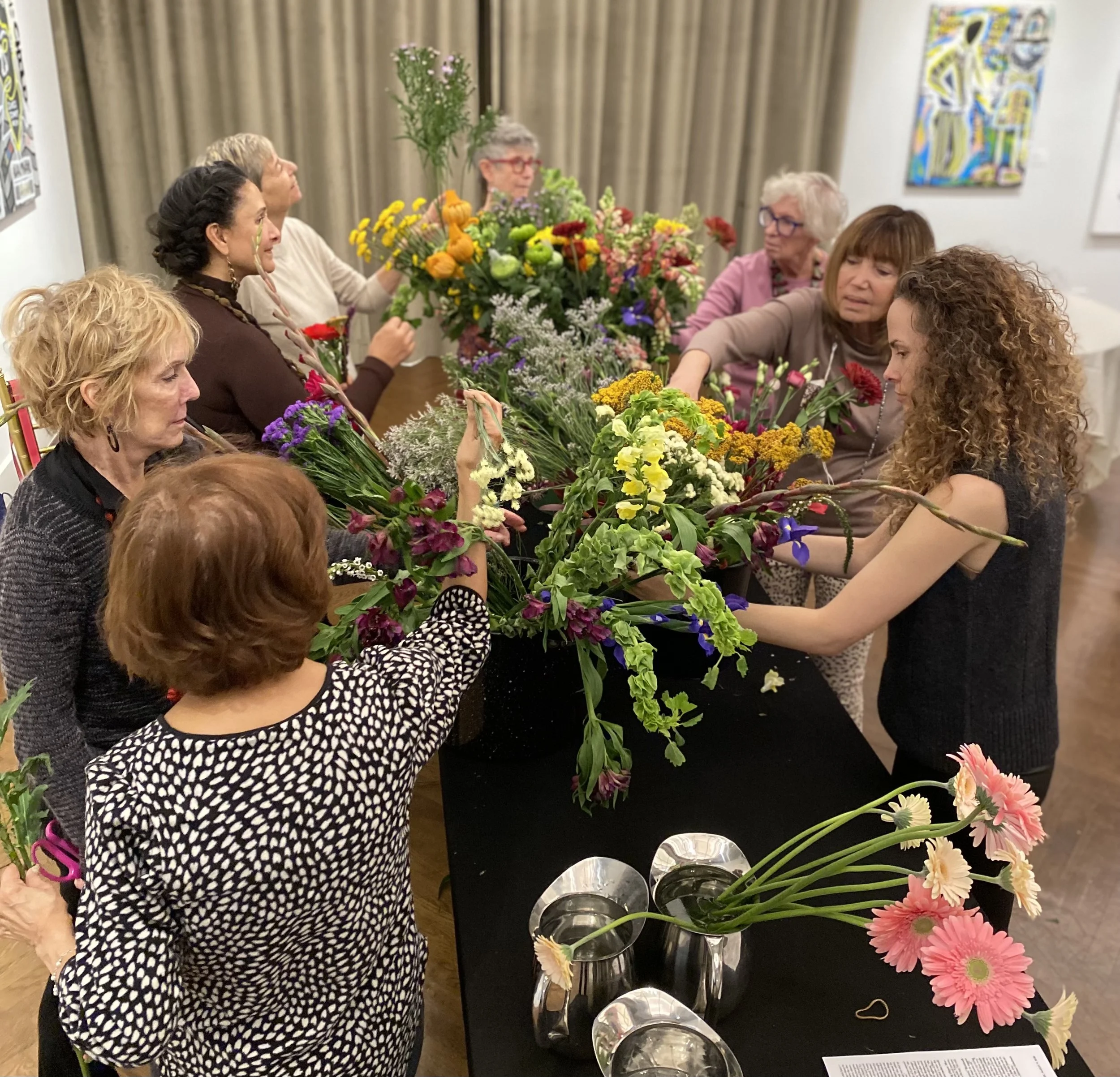 Flower Design class at the National Arts Club courtesy of Mari Gold