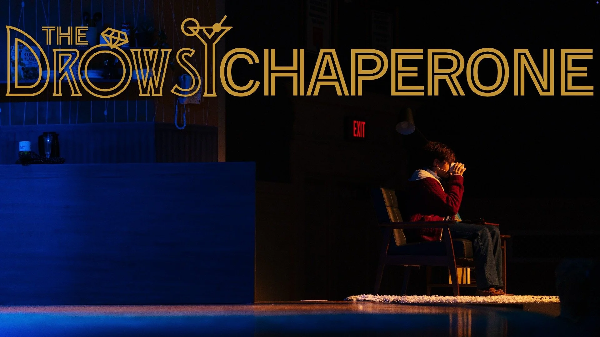 Day 3 brings us to Man in Chair's apartment. "We were very deliberate with our set design.  We wanted the audience to feel like they were in Man's apartment throughout.  At this angle, we just see a man and his tea: giving a glimpse at his purpo