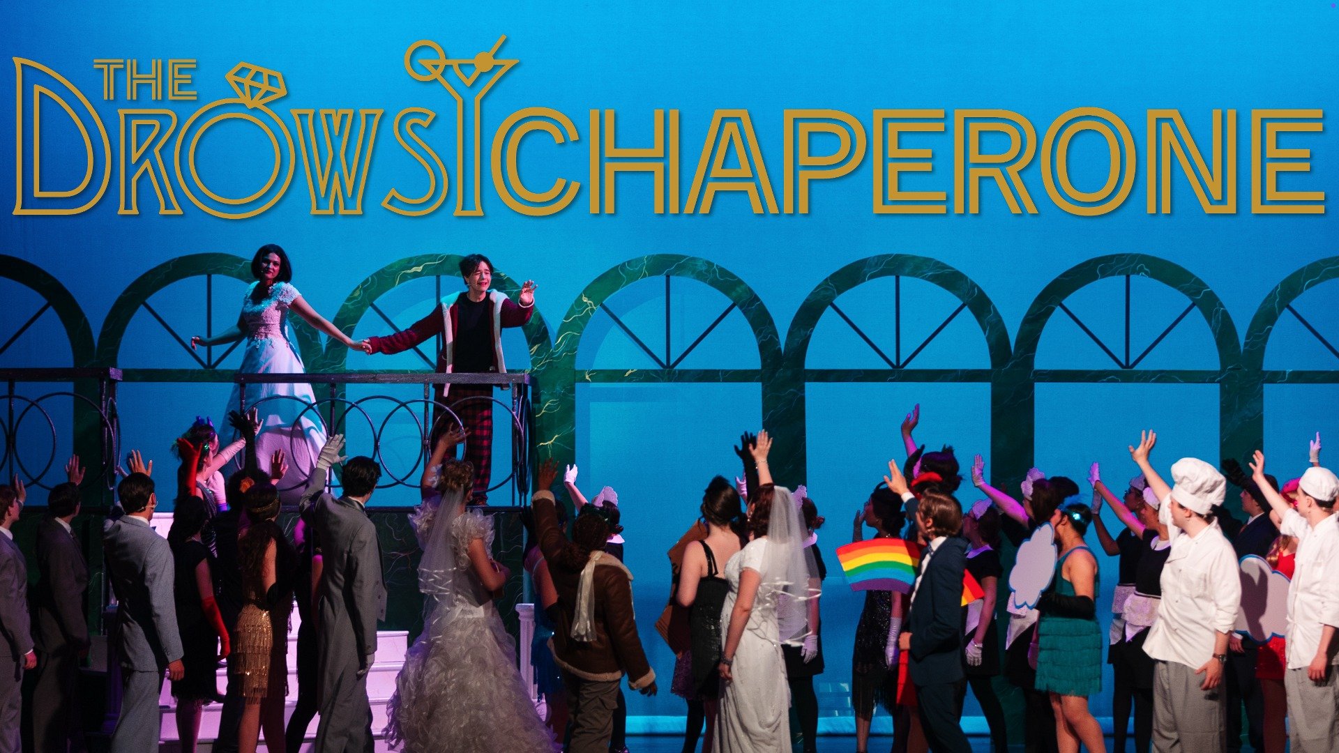 Day 10. "As we officially say goodbye to 'The Drowsy Chaperone', our final image is literally of the cast saying goodbye to our man in chair.  Pulled into a happier space by the character he holds so dearly... the one that reminded him of his mo