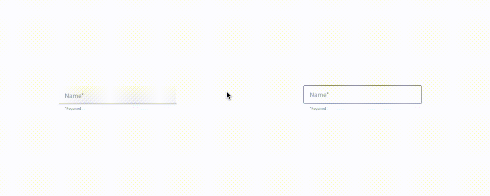 Input Field error state animation