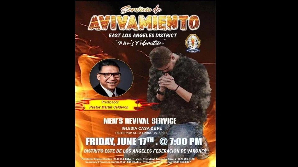 Revival Service | Servicio de Avivamiento - ELA District "Men's Federation"