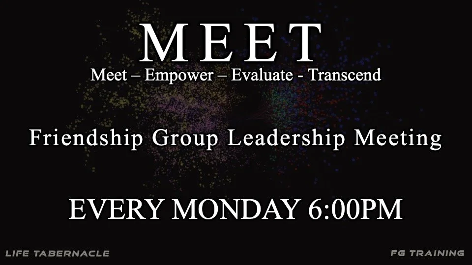 Friendship Group Leadership Meeting
