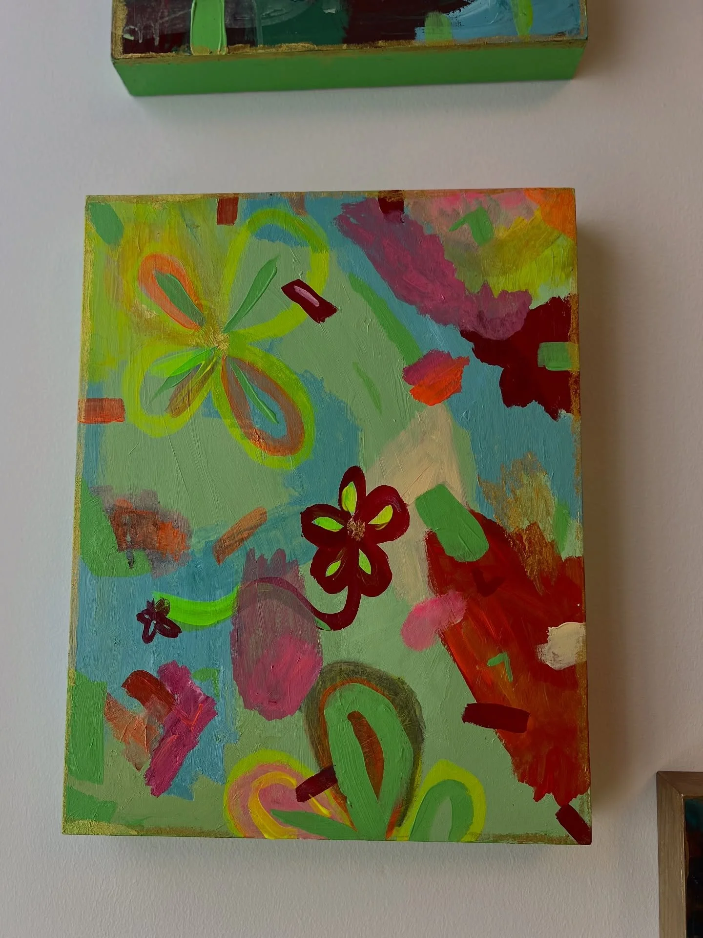 Acrylic and pastels on cradled wood panel - 11x14
#dopaminedecor #artforall #jcarts #affordableart #localartist #smallbuisness #artforeveryone #lizlidgettgallery