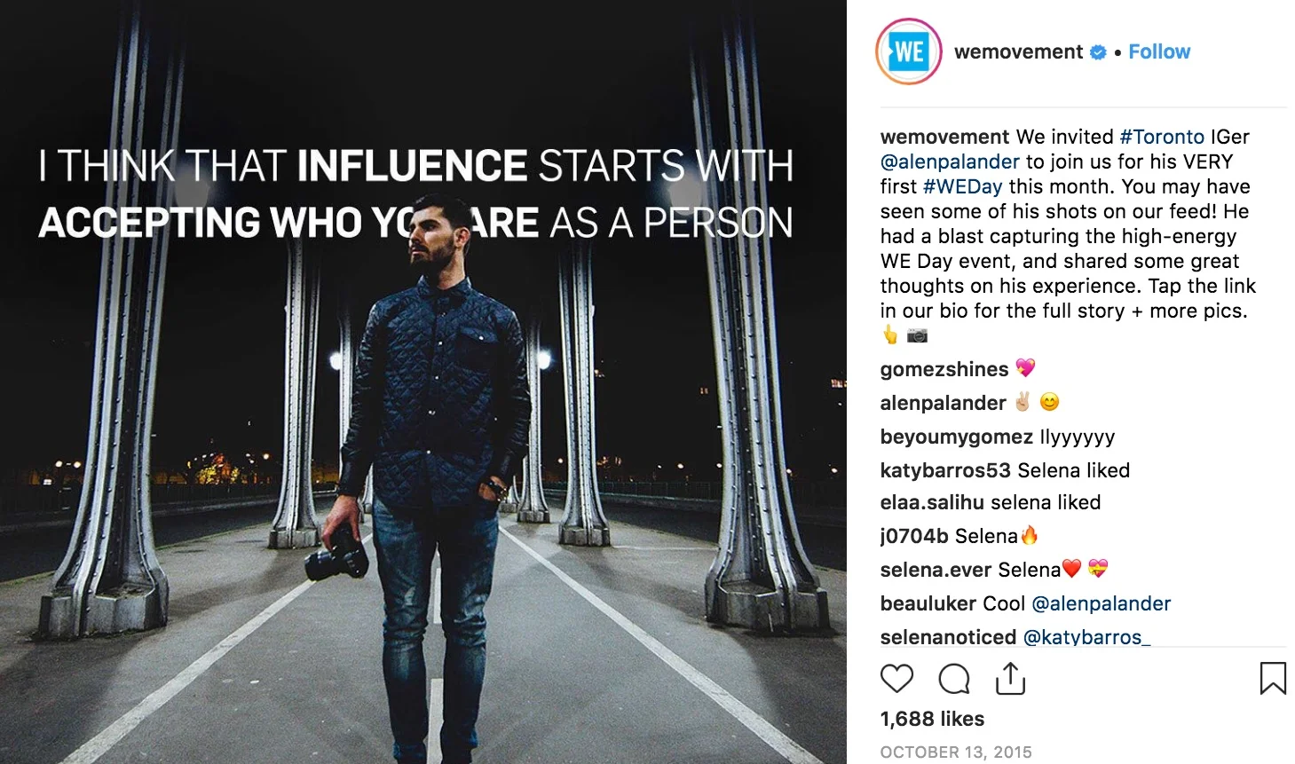 Interview, social post copy, and design creative direction