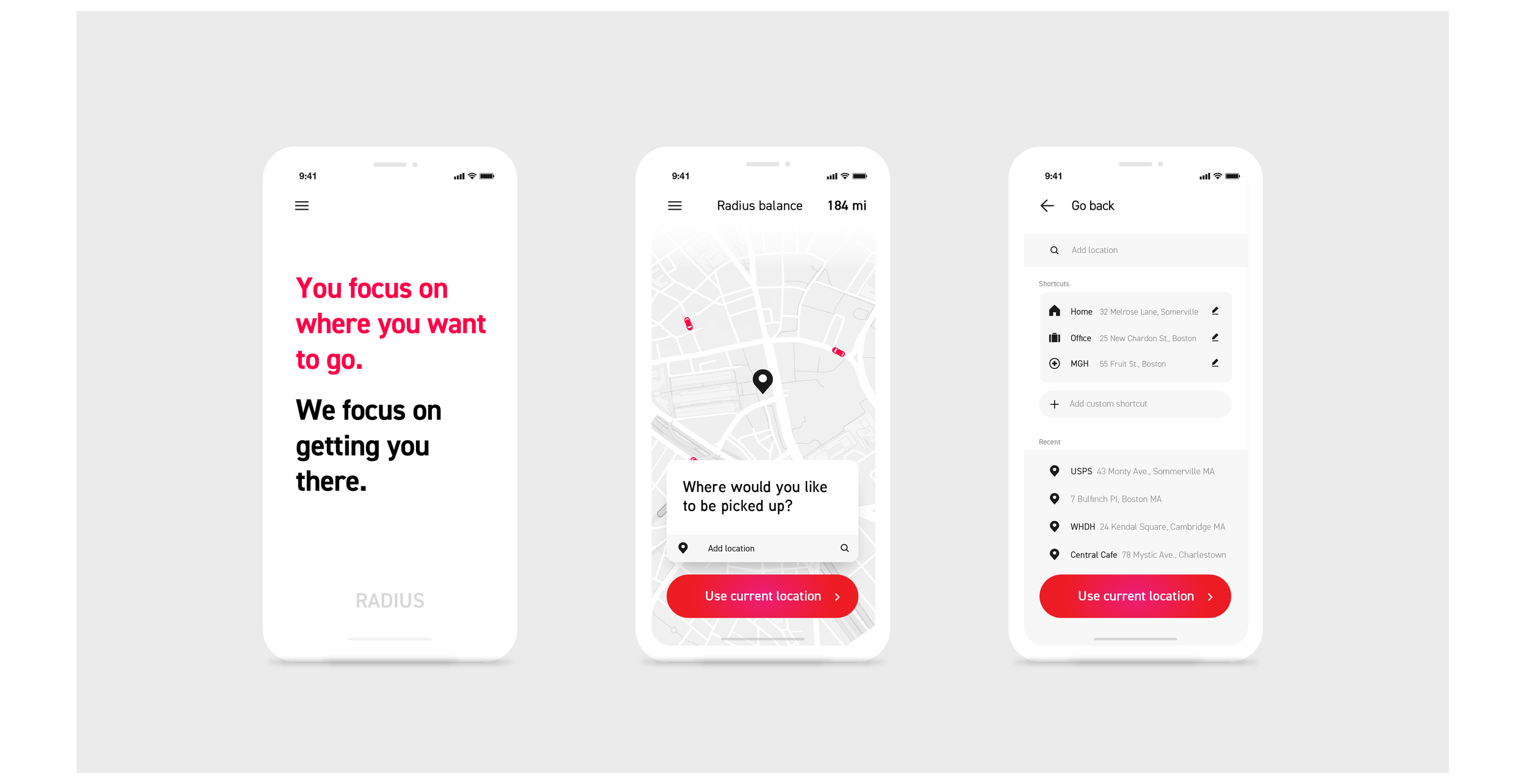 Radius’s general transportation service offers monthly subscription plans based on 'tiered-mile' packages, ranging from 50 to 400 miles. Miles come with no strings attached and do not expire, but roll over into the following month.