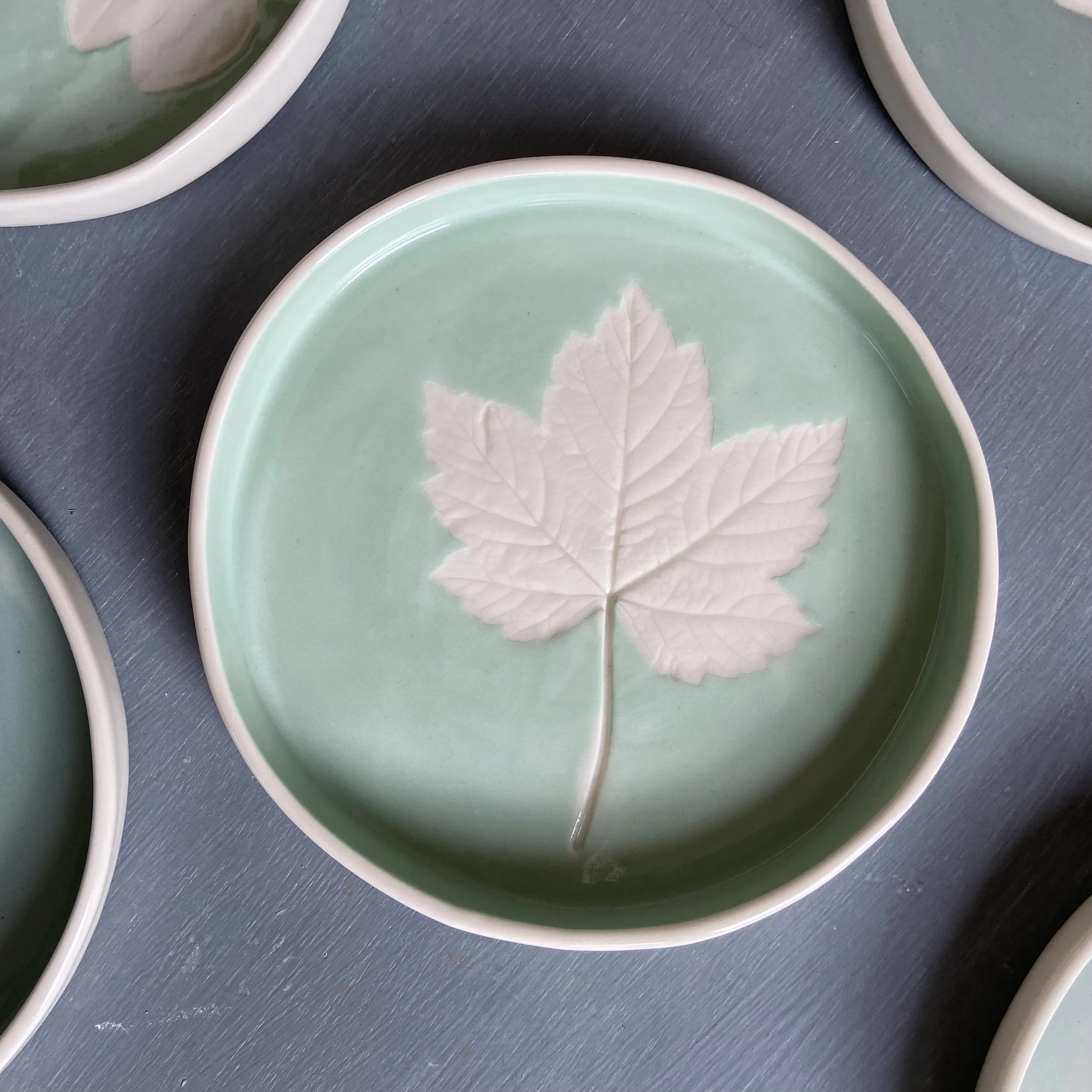 Green Leaf Dish Large — Jade Gallup Studio