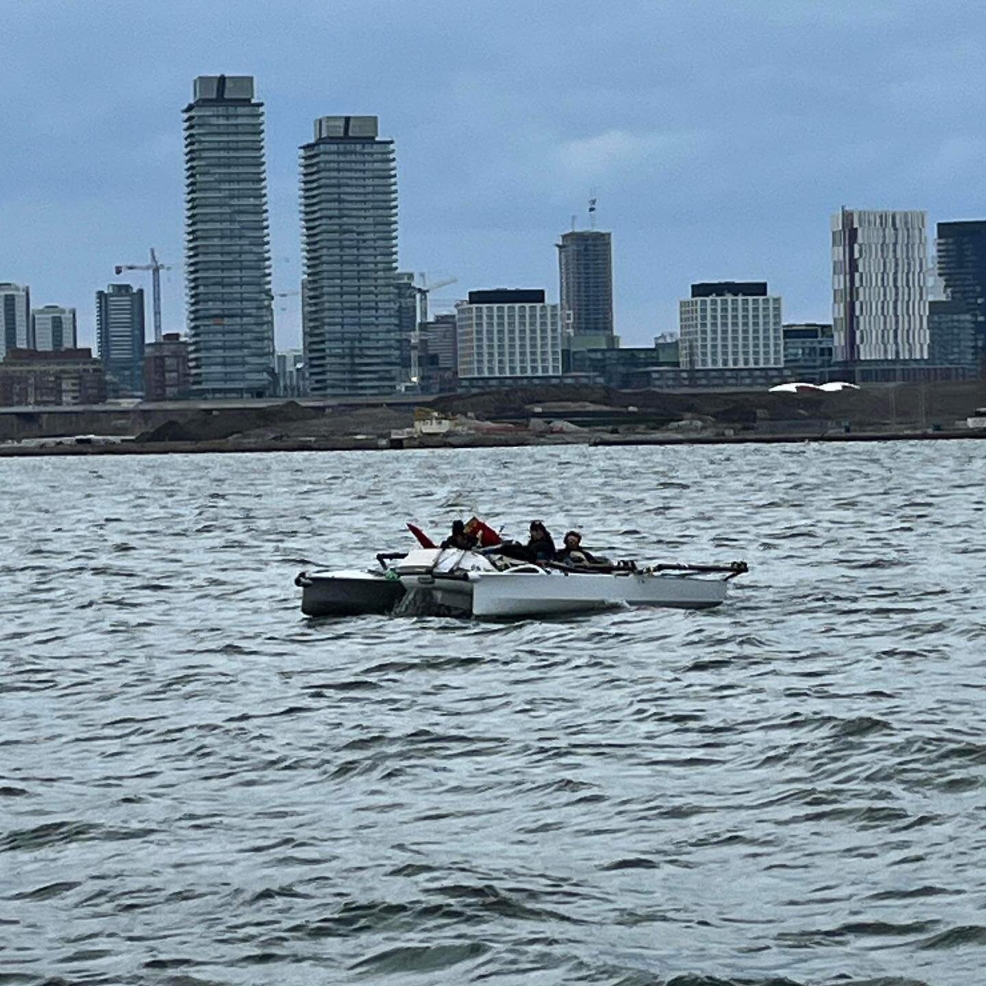 Boats headed back to the Island after extended German customs visit #international14 @rcyctoronto